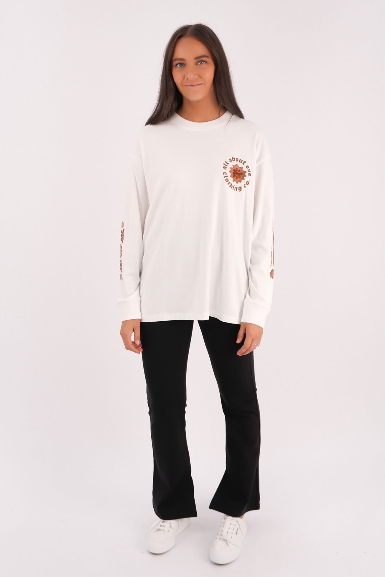 Flow Long Sleeve Tee Vintage White