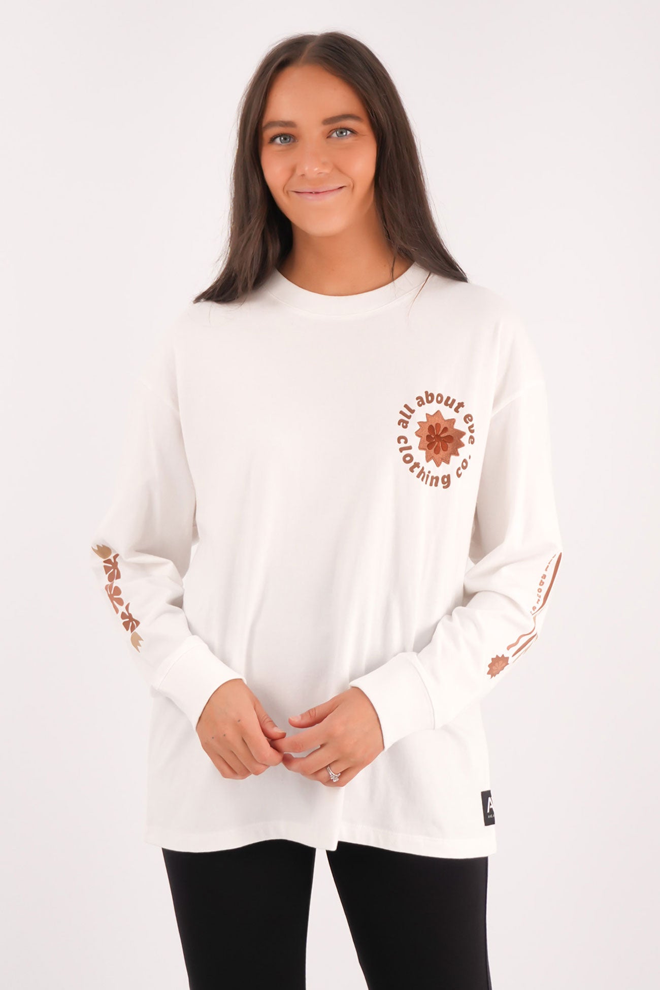 Flow Long Sleeve Tee Vintage White