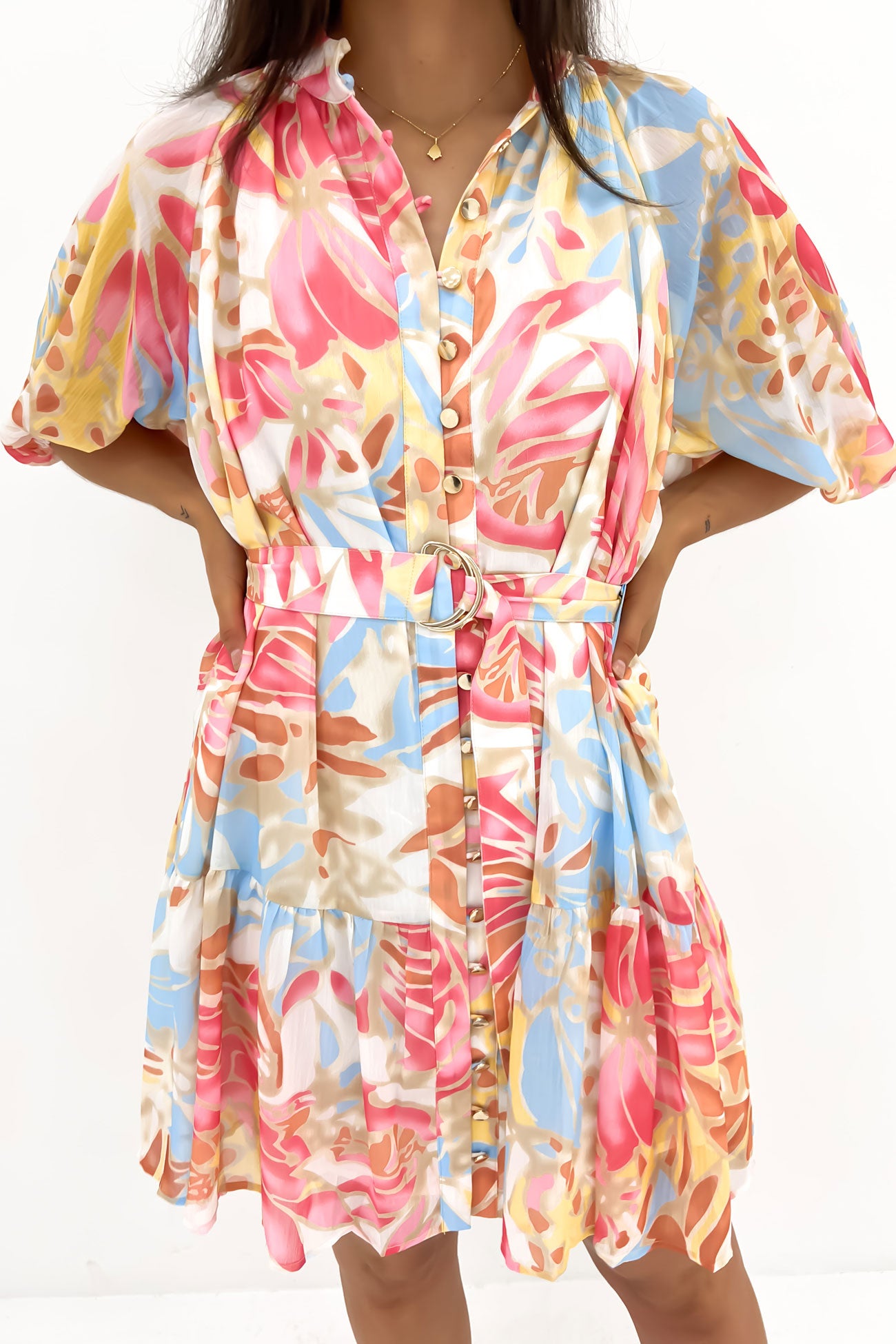 Gabby Mini Dress Miami Floral