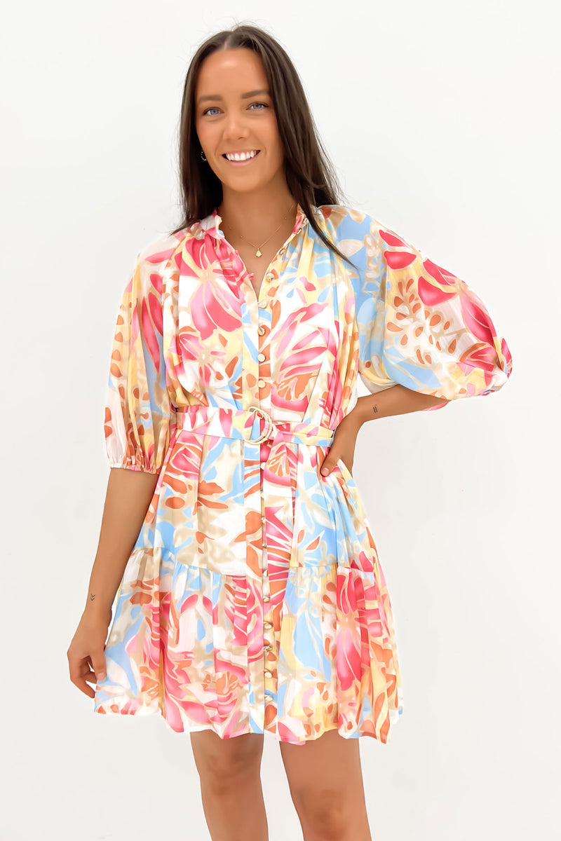 Gabby Mini Dress Miami Floral