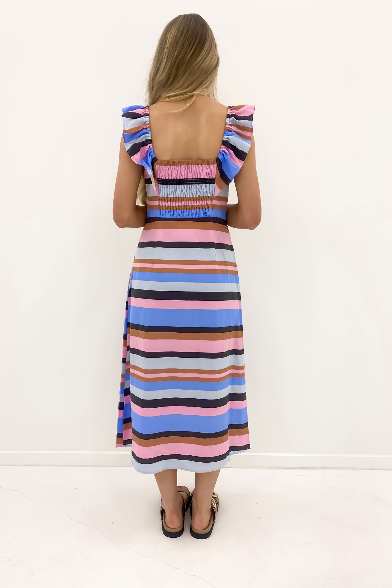 Gazelle Stripe Dress Multi Stripe