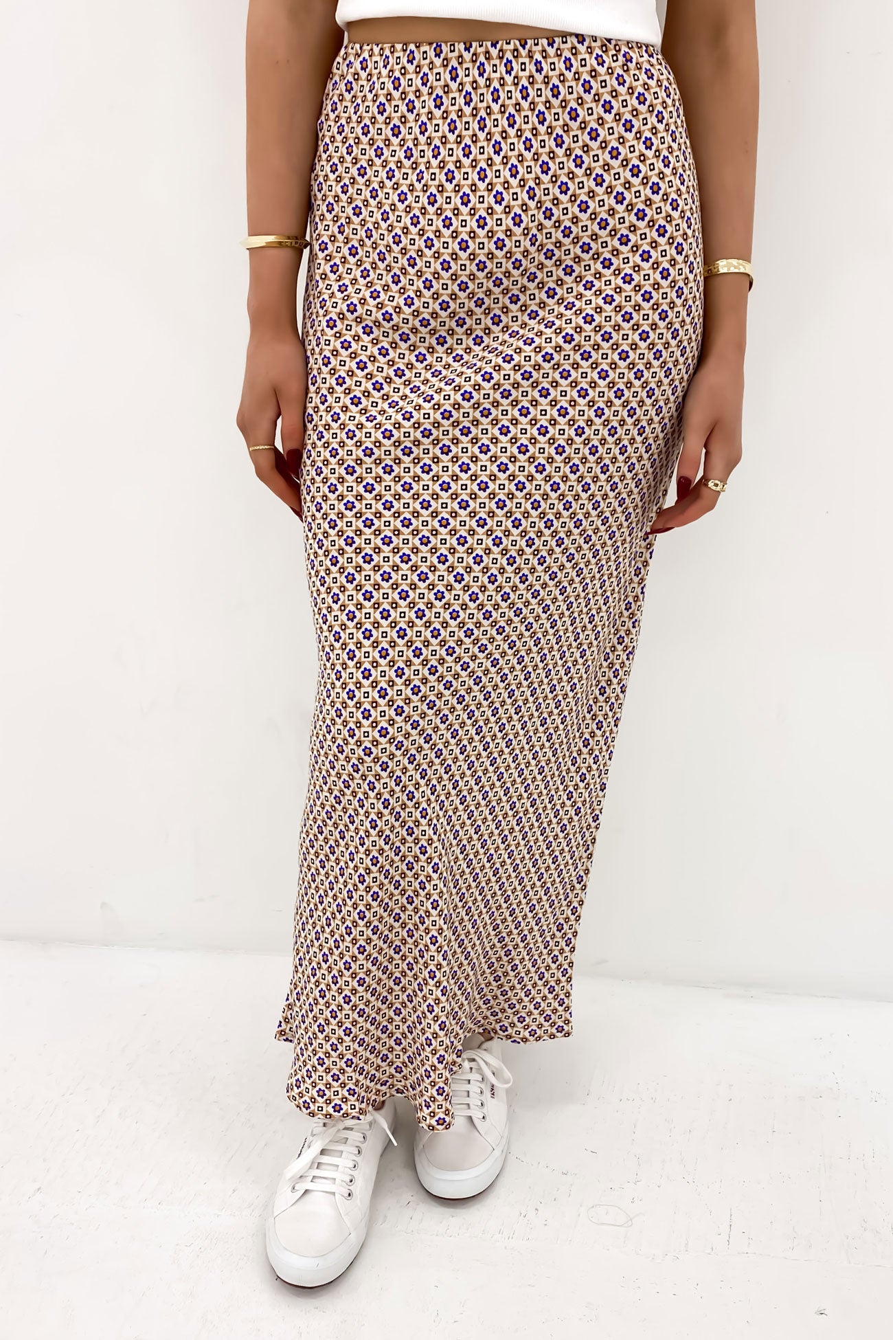 Harri Slip Skirt Print