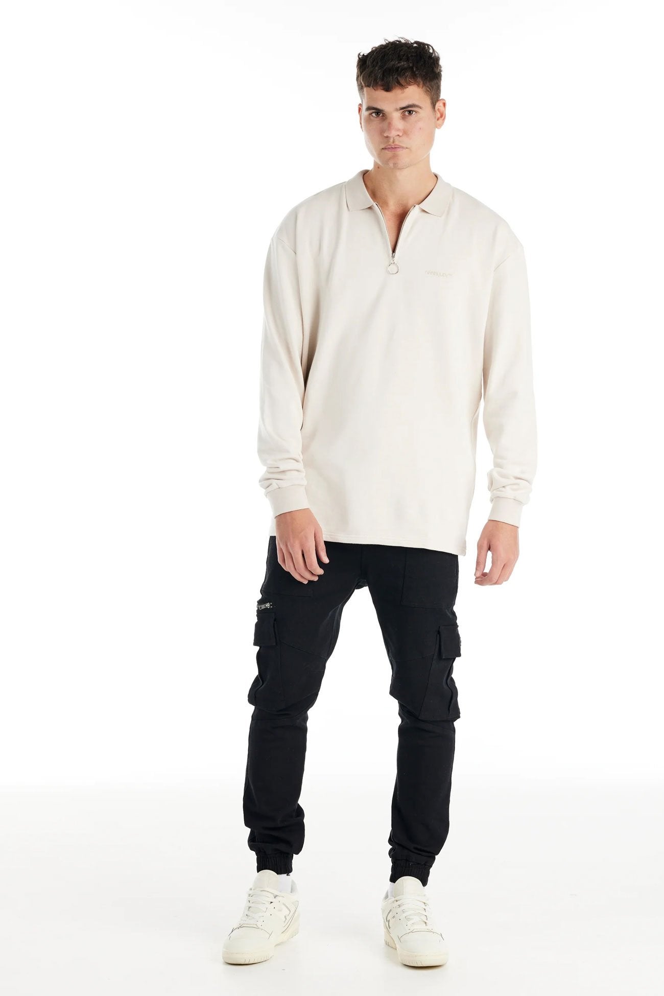 Haven Long Sleeve Polo Bone