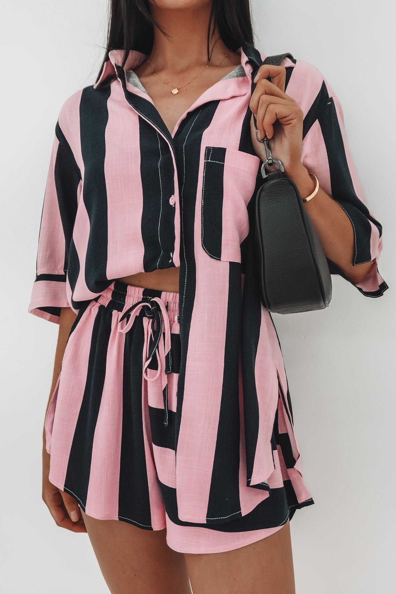 Haydee Shirt Pink Stripe