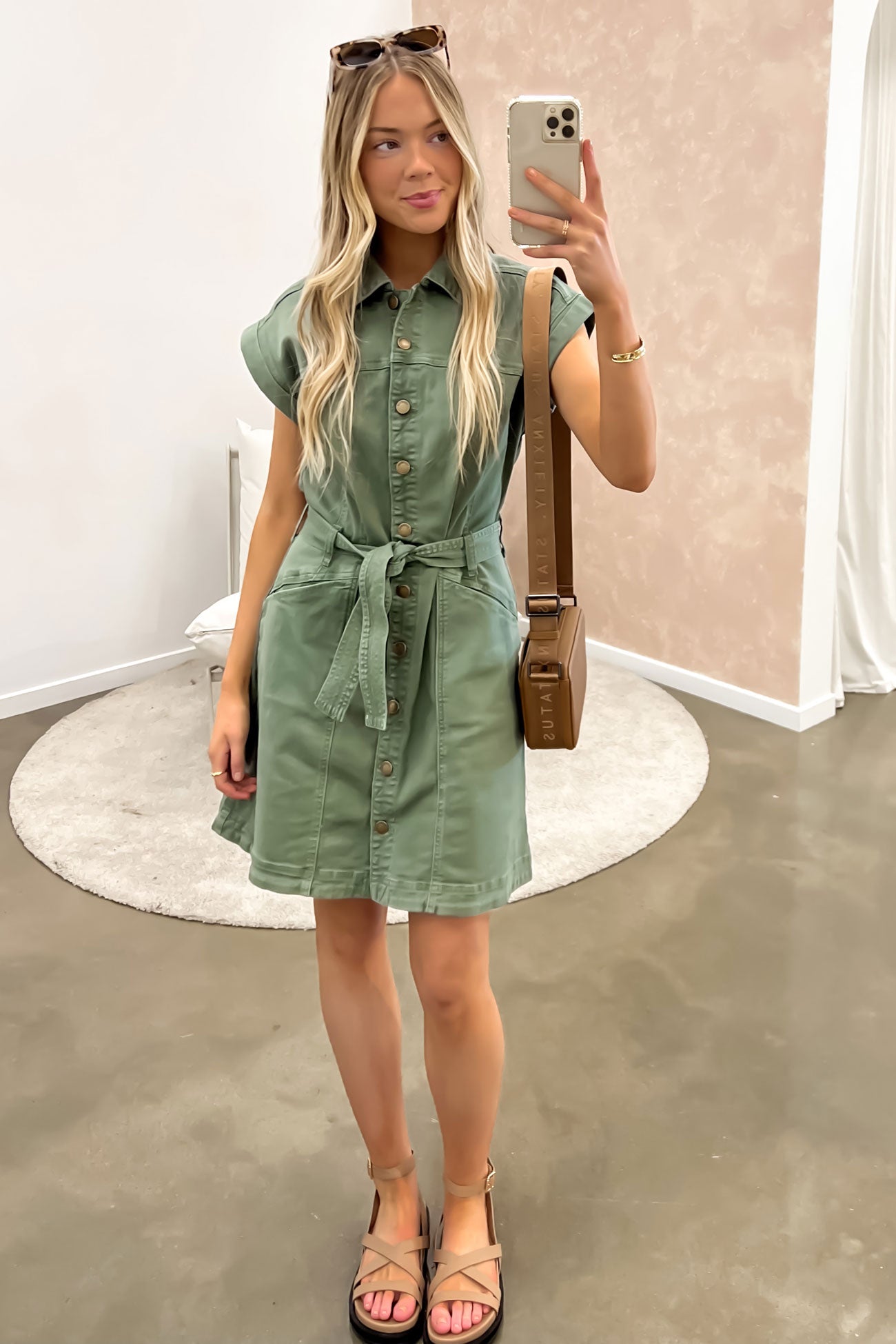 Heidi Dress Khaki