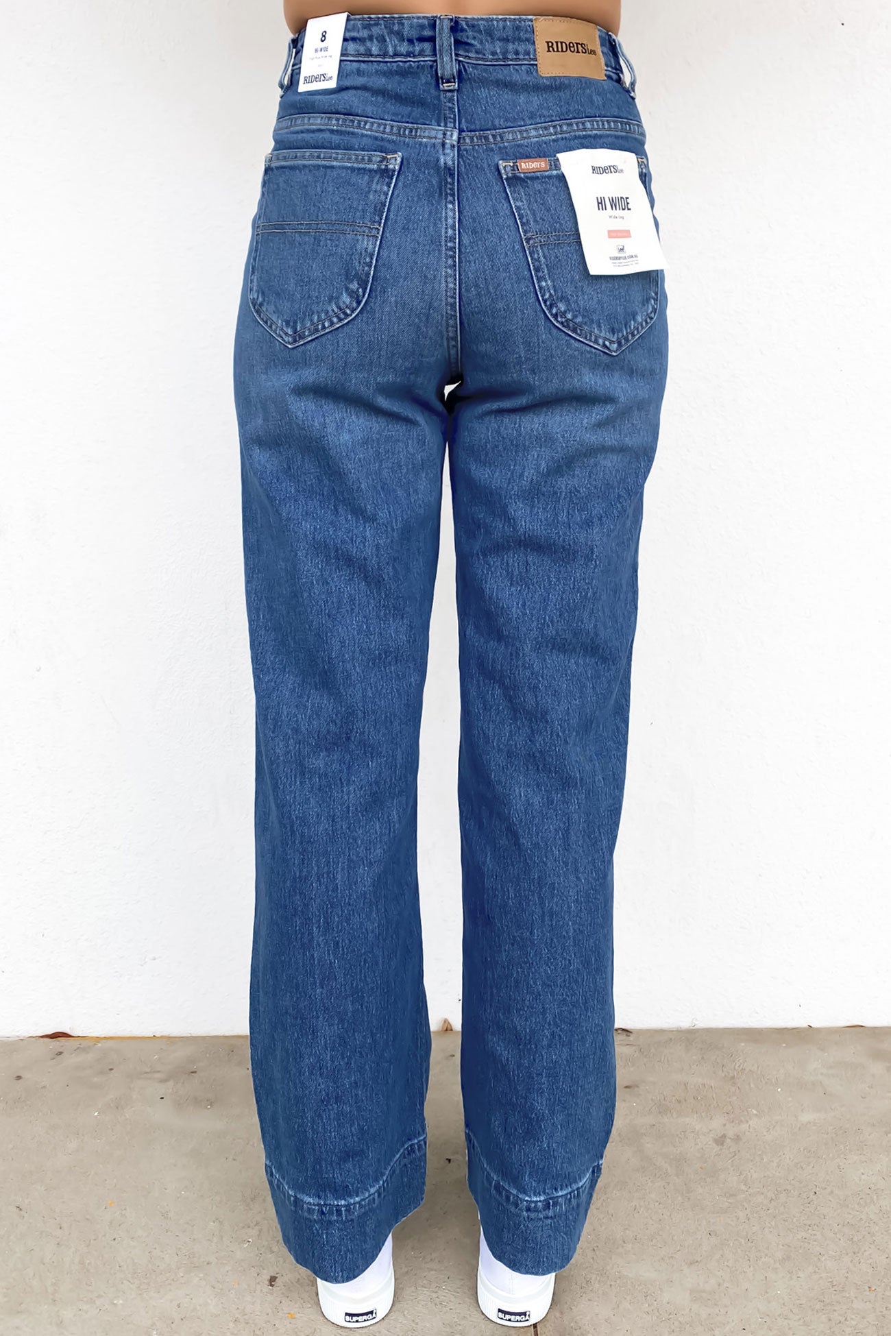 Hi Wide Leg Jean Bay Blue