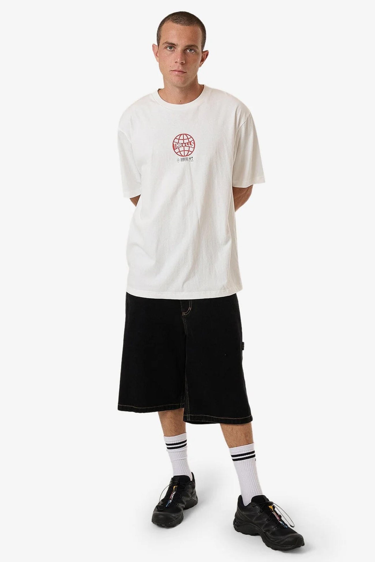 Hidden Agenda Oversize Fit Tee Dirty White