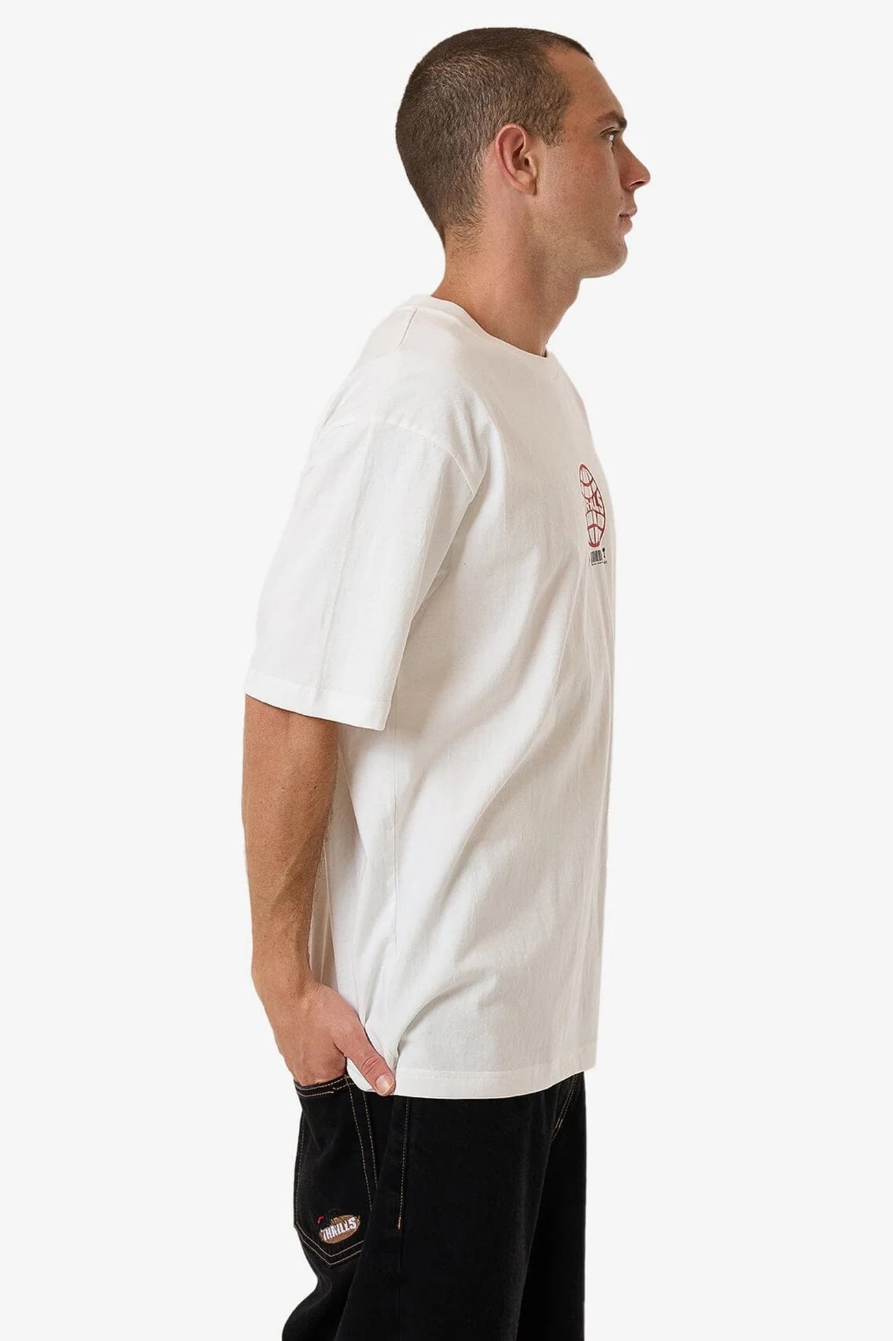 Hidden Agenda Oversize Fit Tee Dirty White