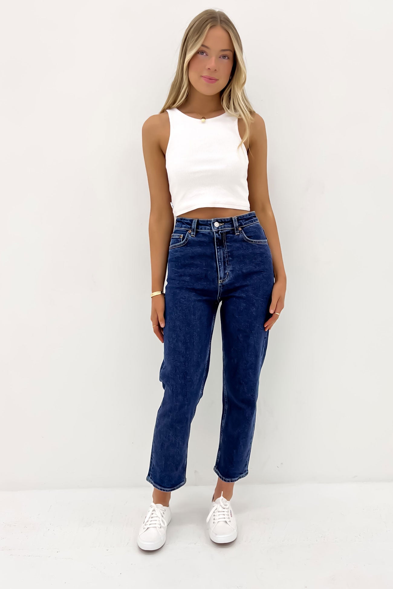 High Straight Crop Jean Indigo Dream