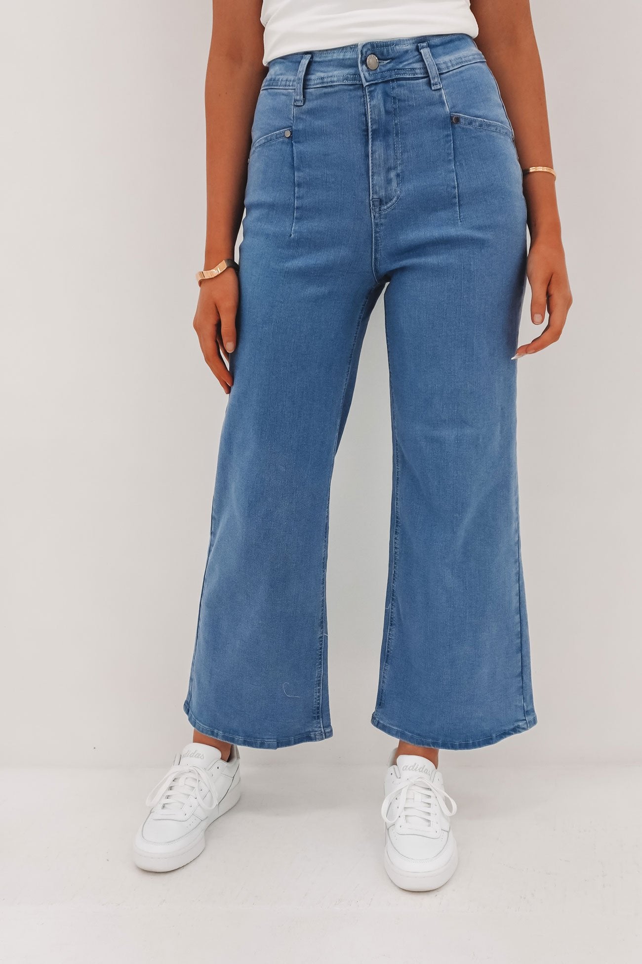 Hilary Pant Denim Mid Wash