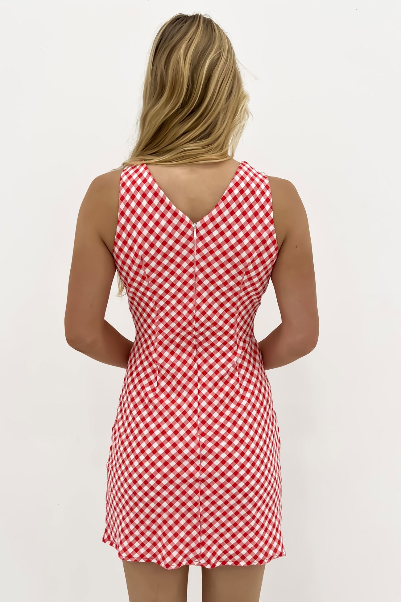 Holden Mini Dress Red Gingham