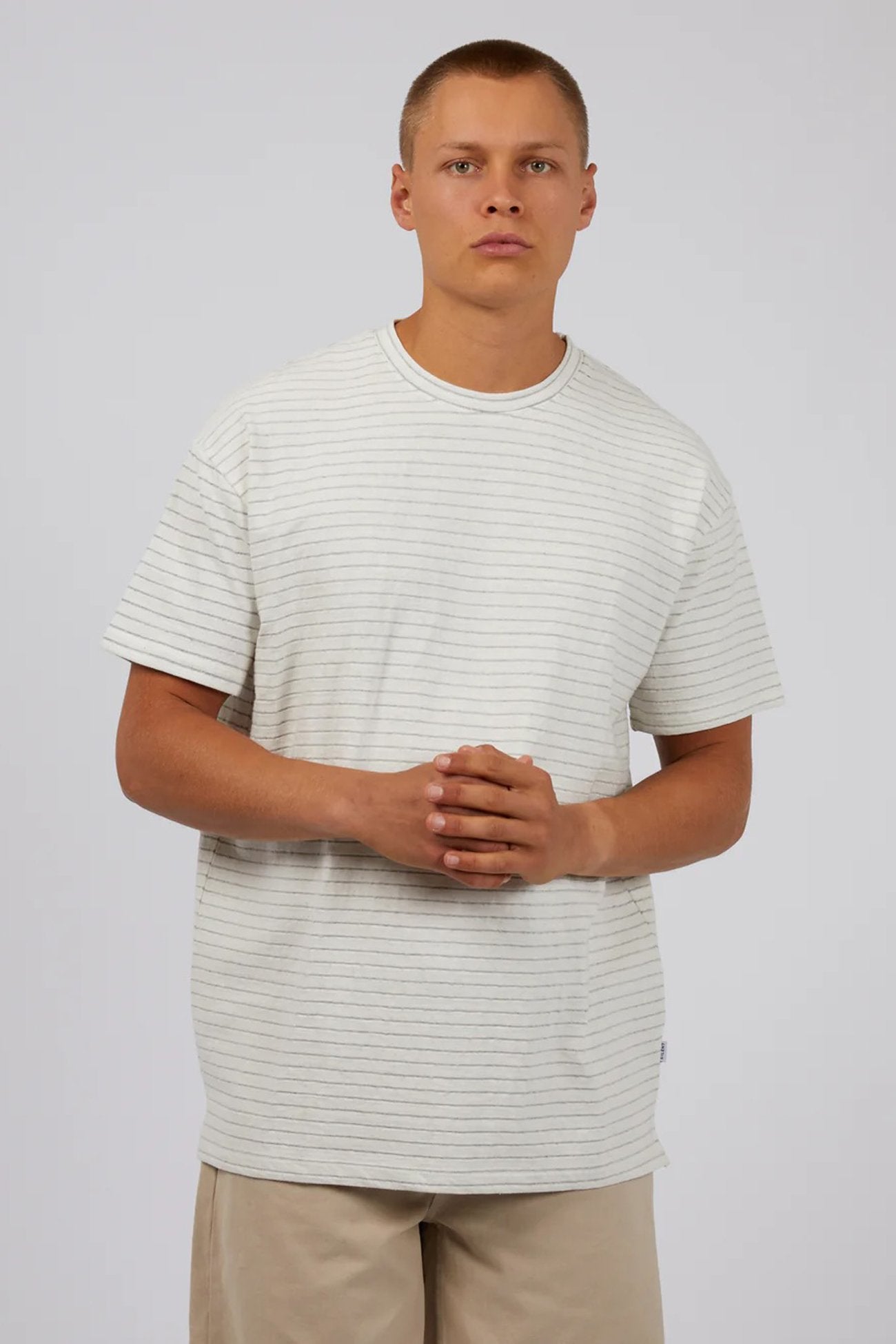 Hugo Stripe Tee White