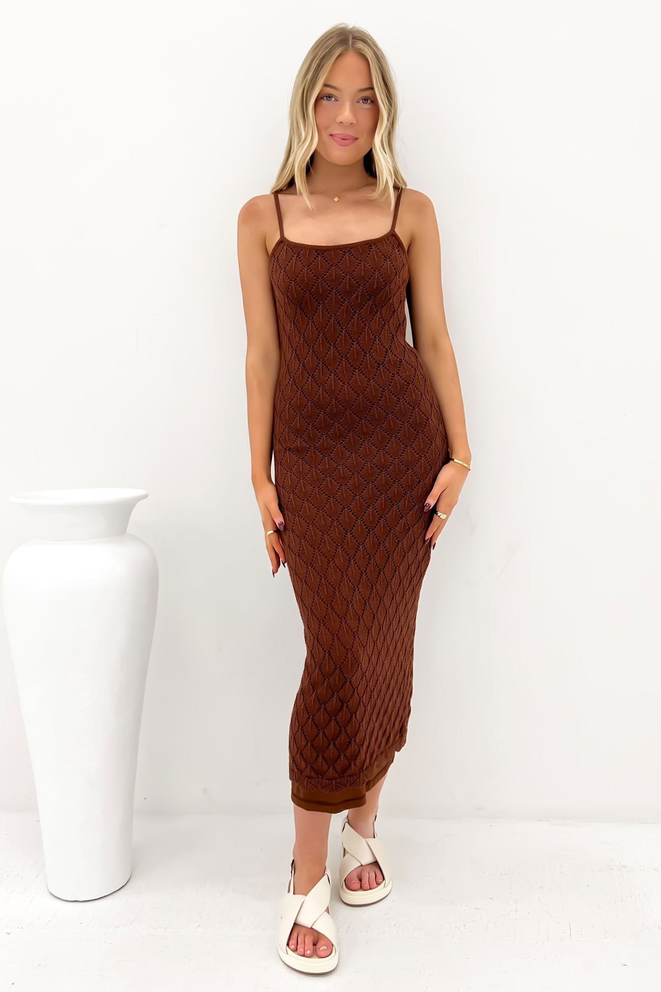 Hunter Maxi Dress Brown