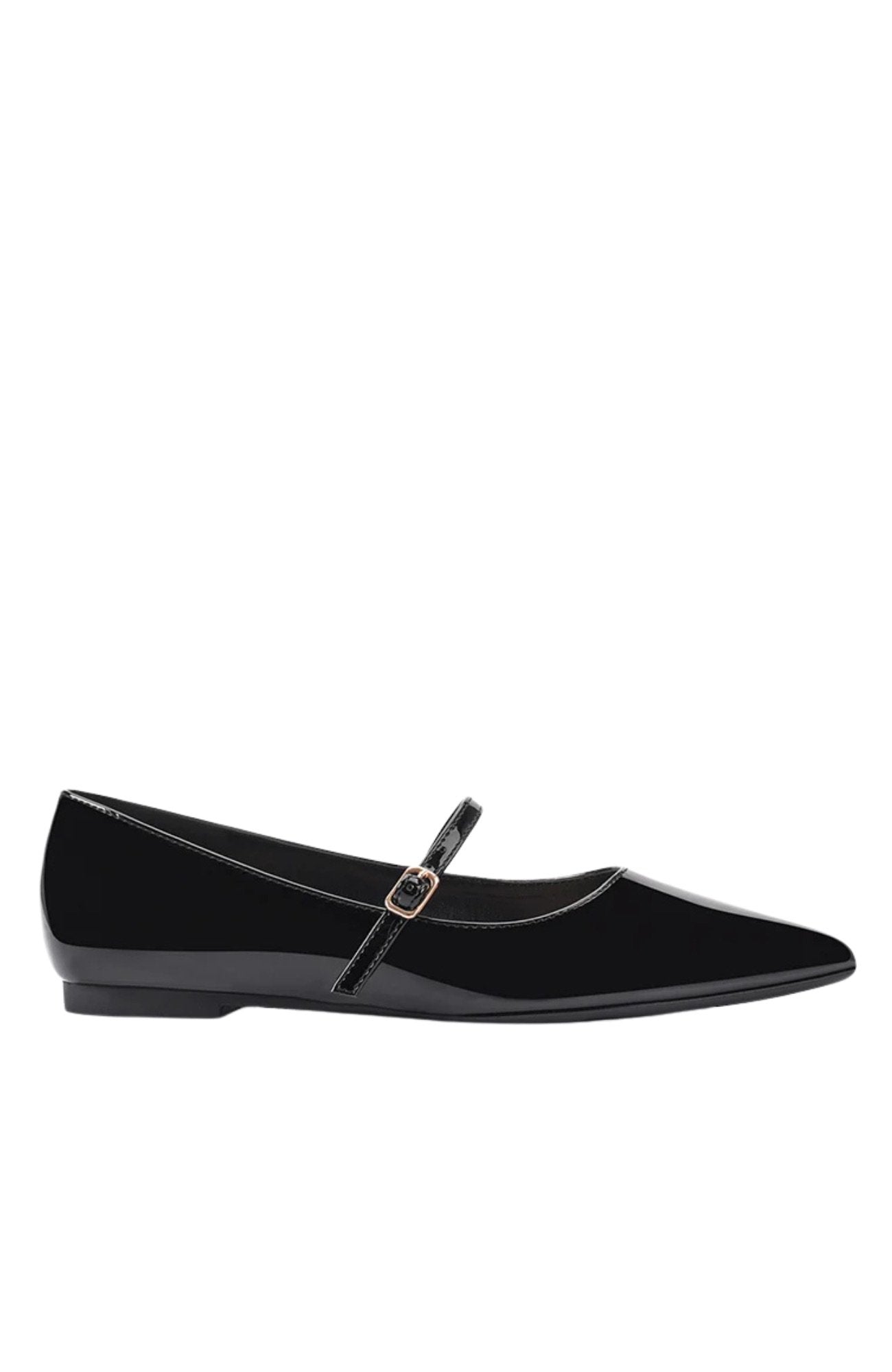 Iguana Mary Jane Flats Black Patent