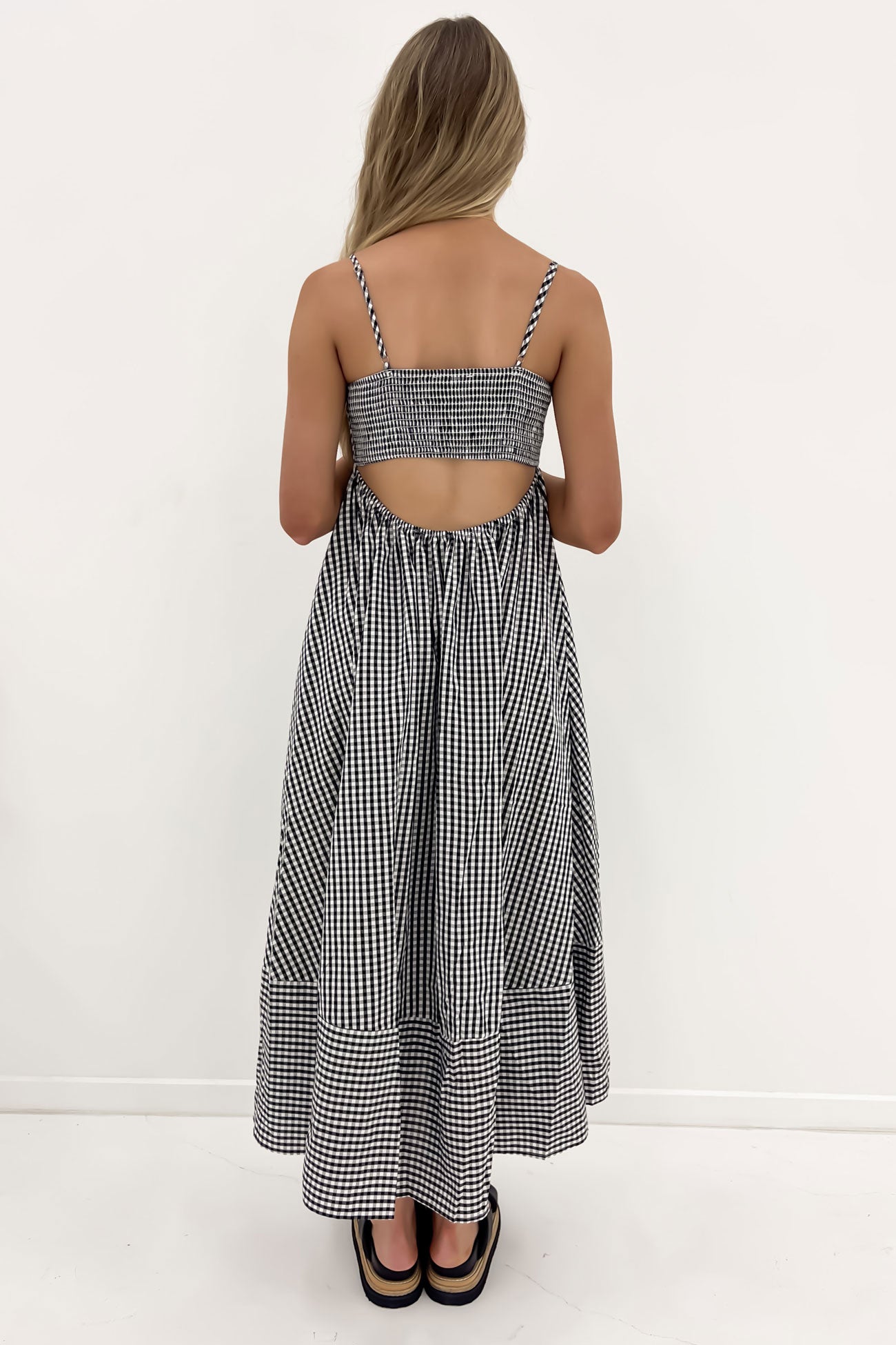 Indie Midi Dress Black Check