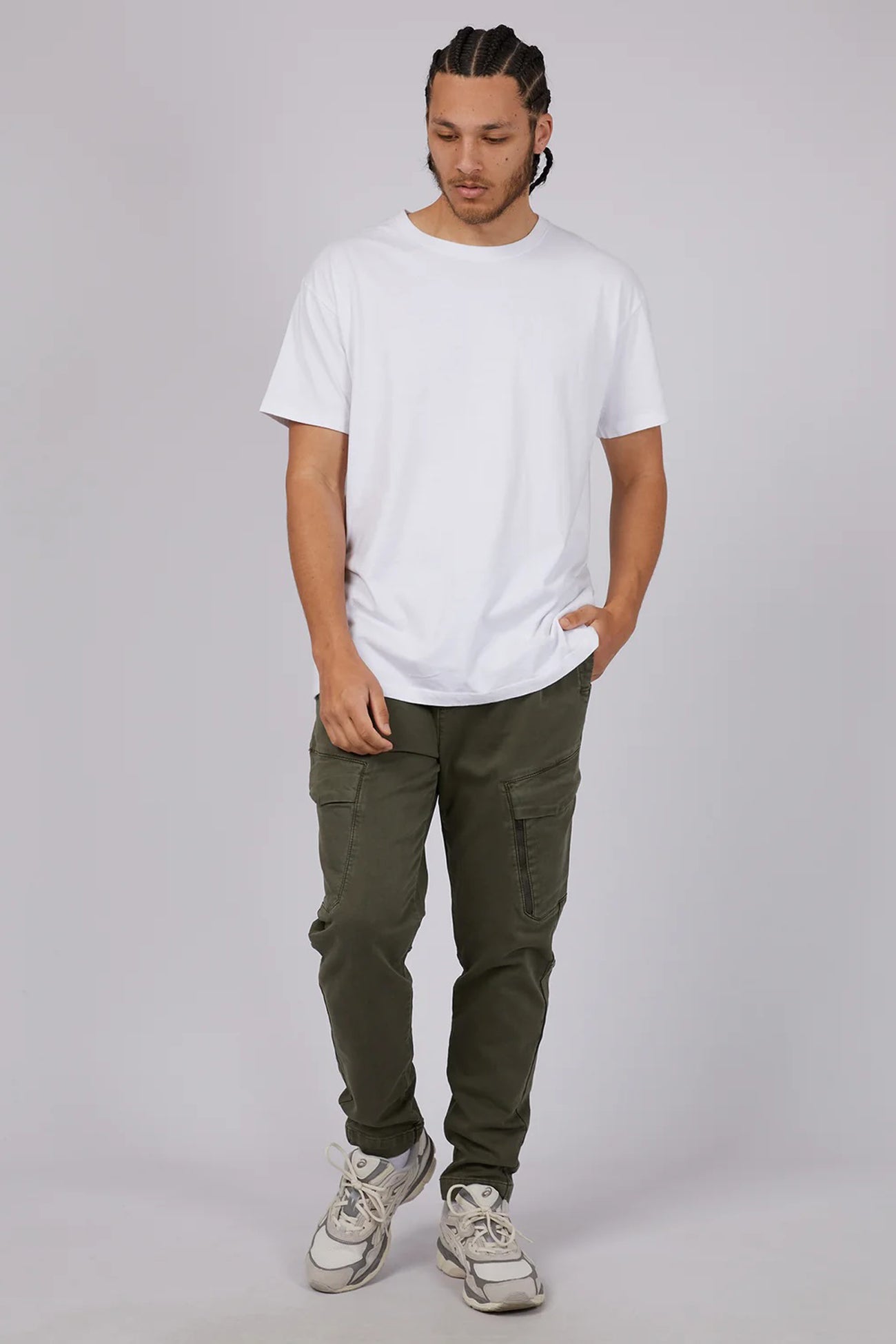 Inset Cargo Pant Khaki