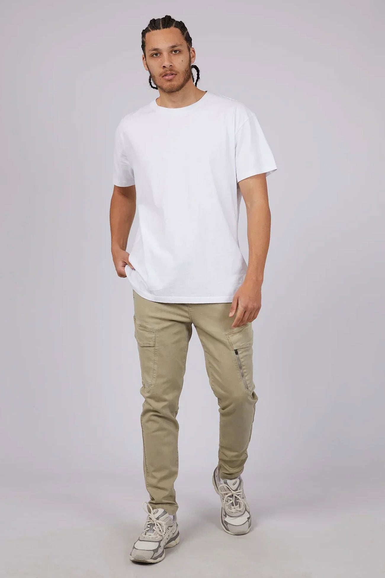 Inset Cargo Pant Tan