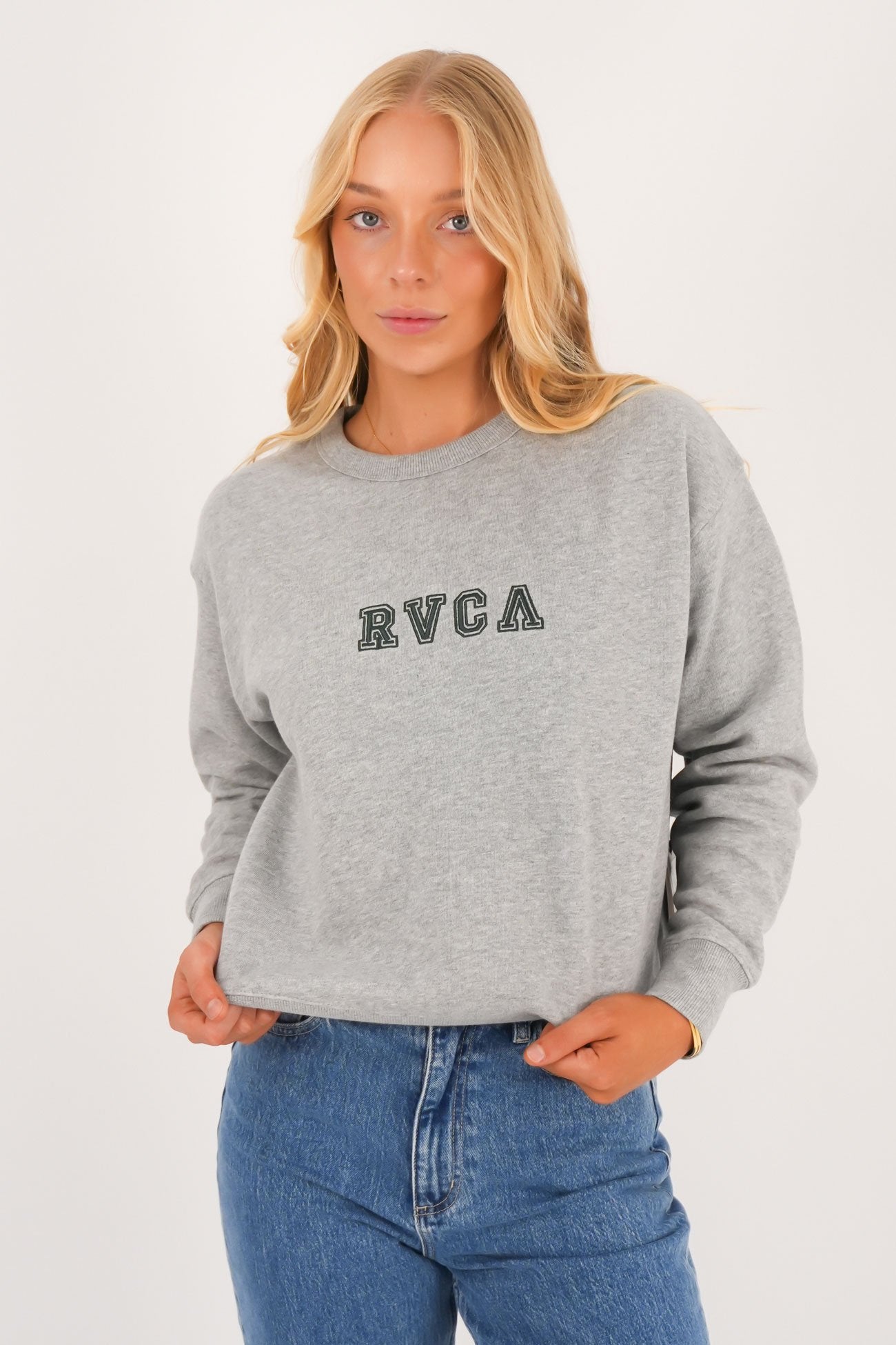 Ivy League Classic Crew Grey Marle