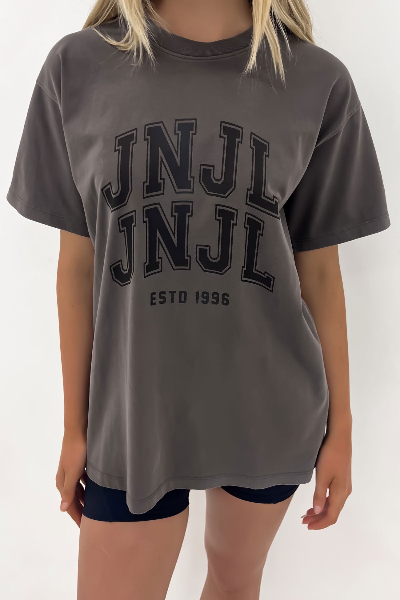 JNJL League Tee Charcoal