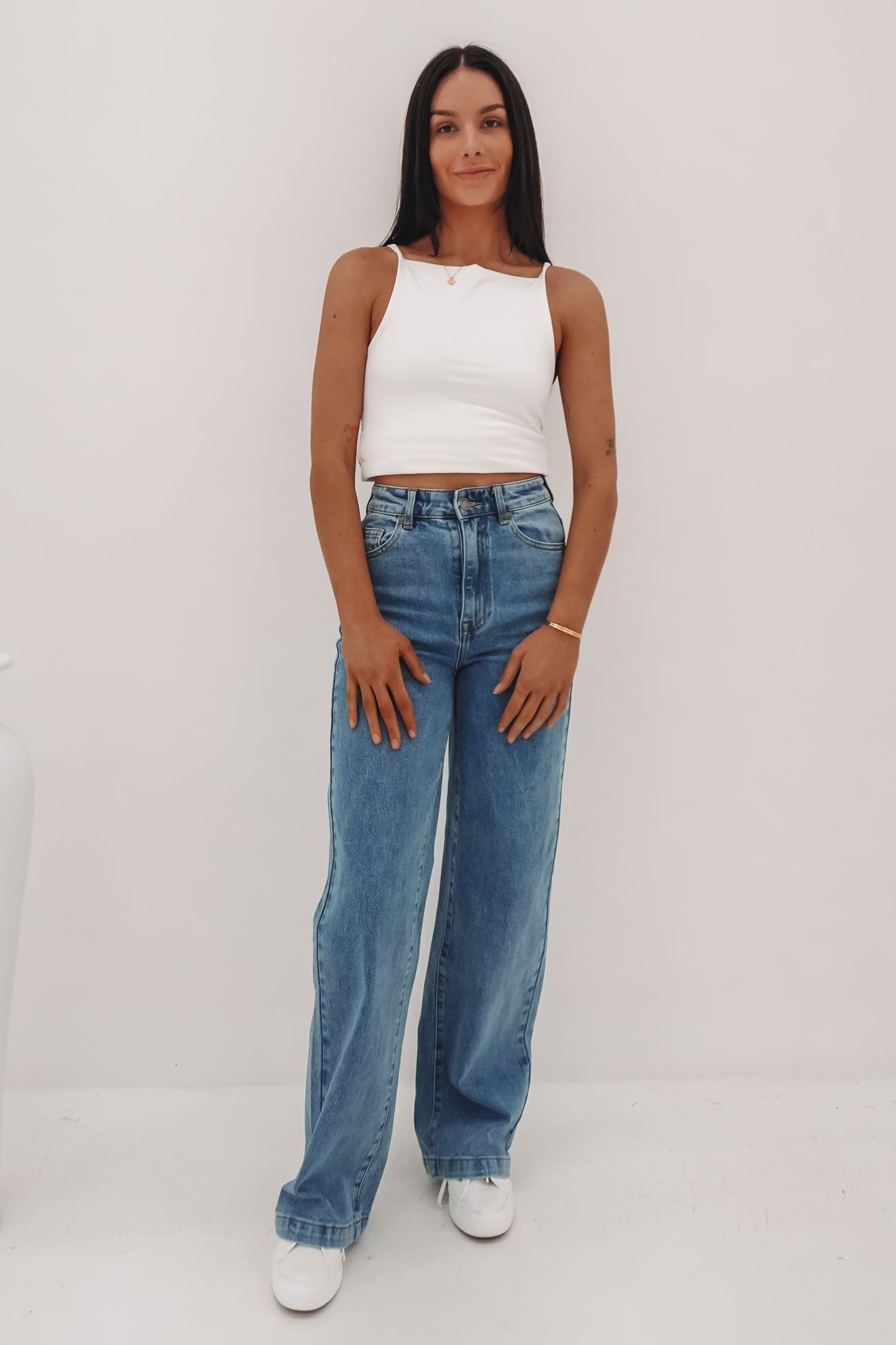 Jacqui Wide Leg Jean Light Blue