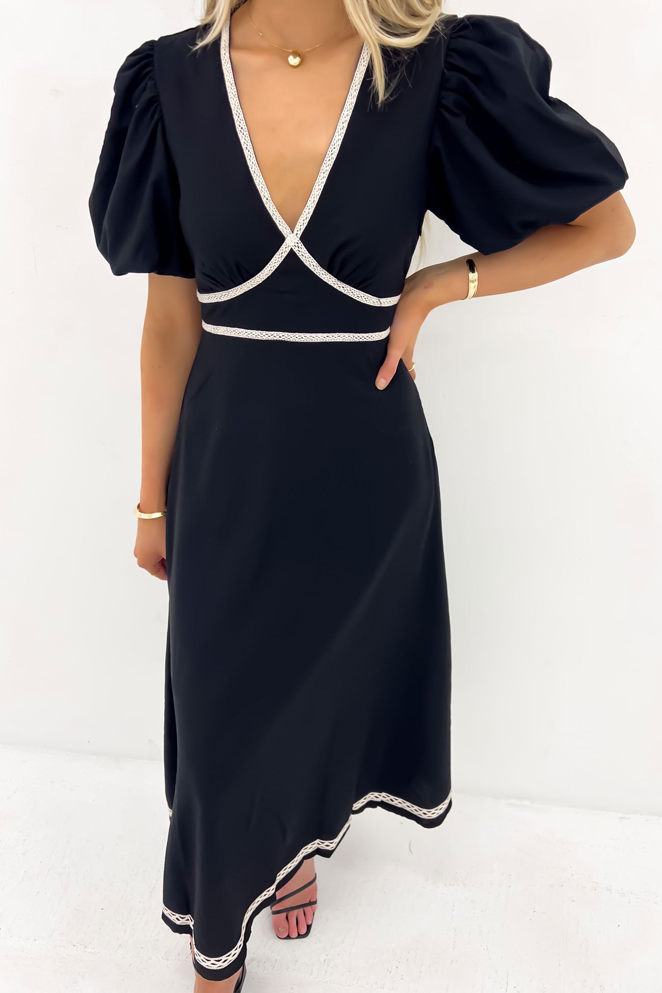 Jasmin Midi Dress Black