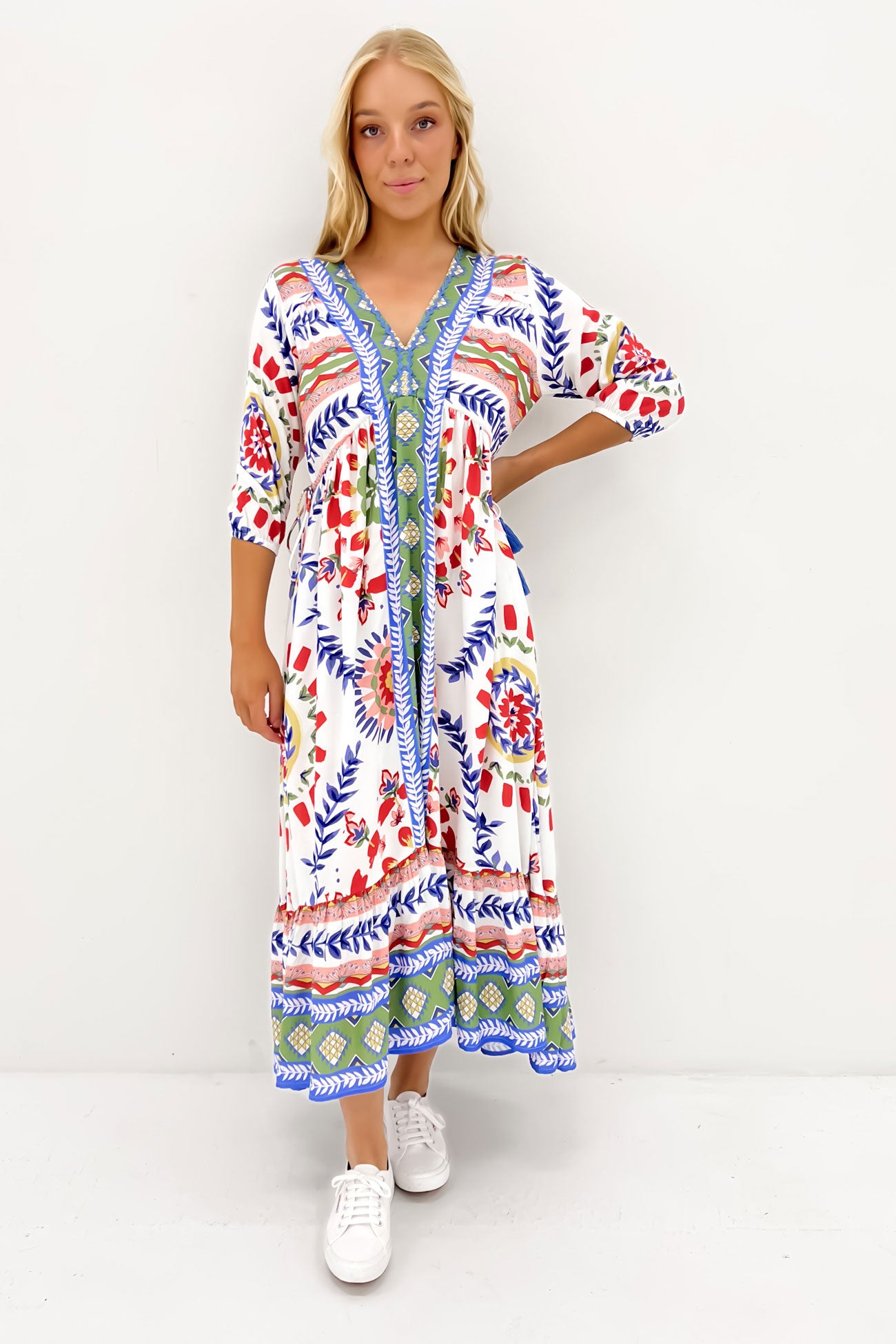 Jed Midi Dress Baja