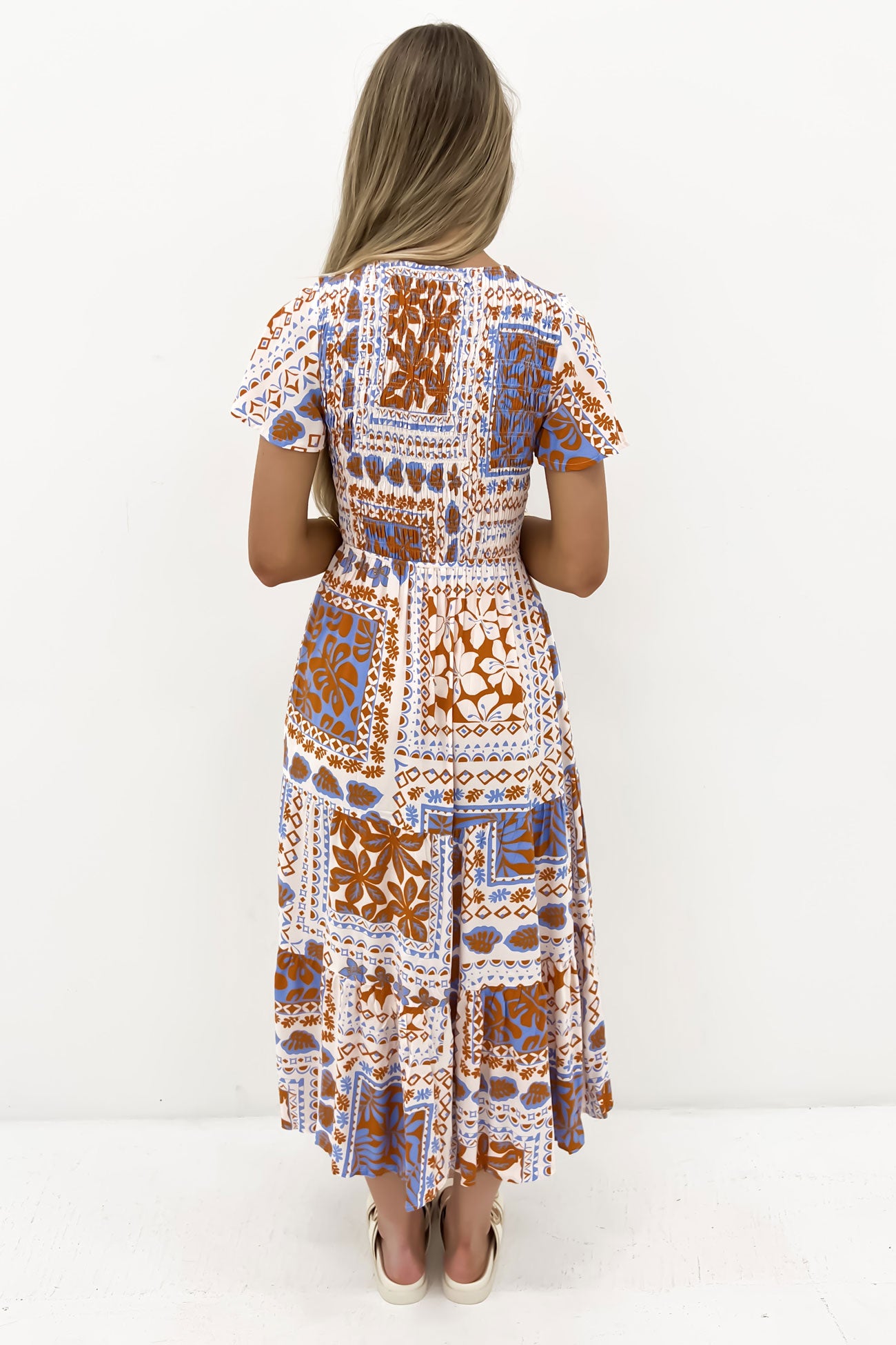 Jeriel Midi Dress Phoenix Palm