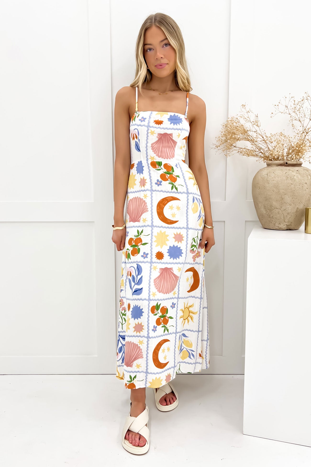 Jezebel Midi Dress Costa