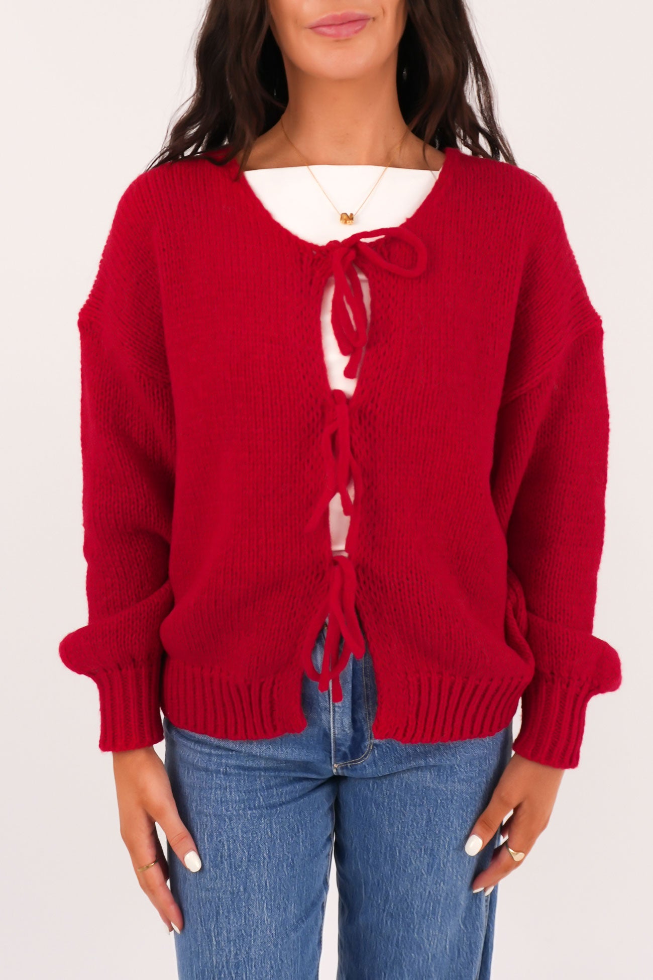 Jolie Cardigan Red