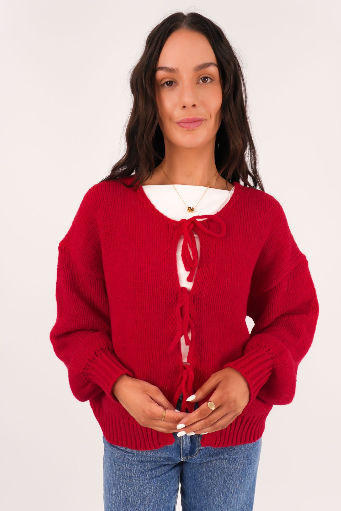 Jolie Cardigan Red