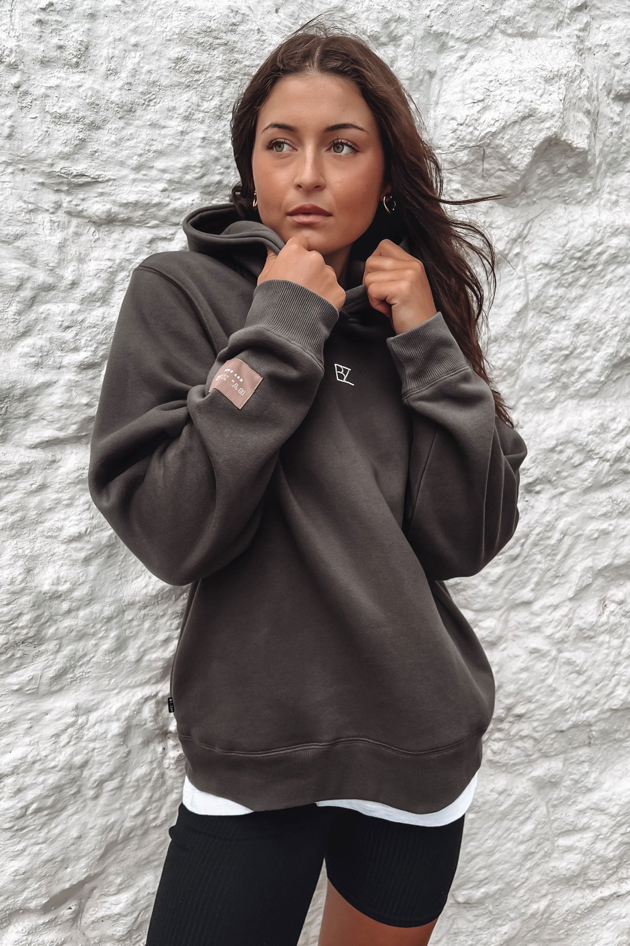 Journey Oversized Hoodie Charcoal