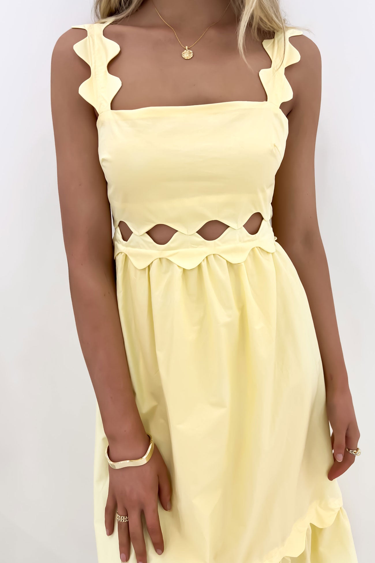 Junie Midi Dress Yellow