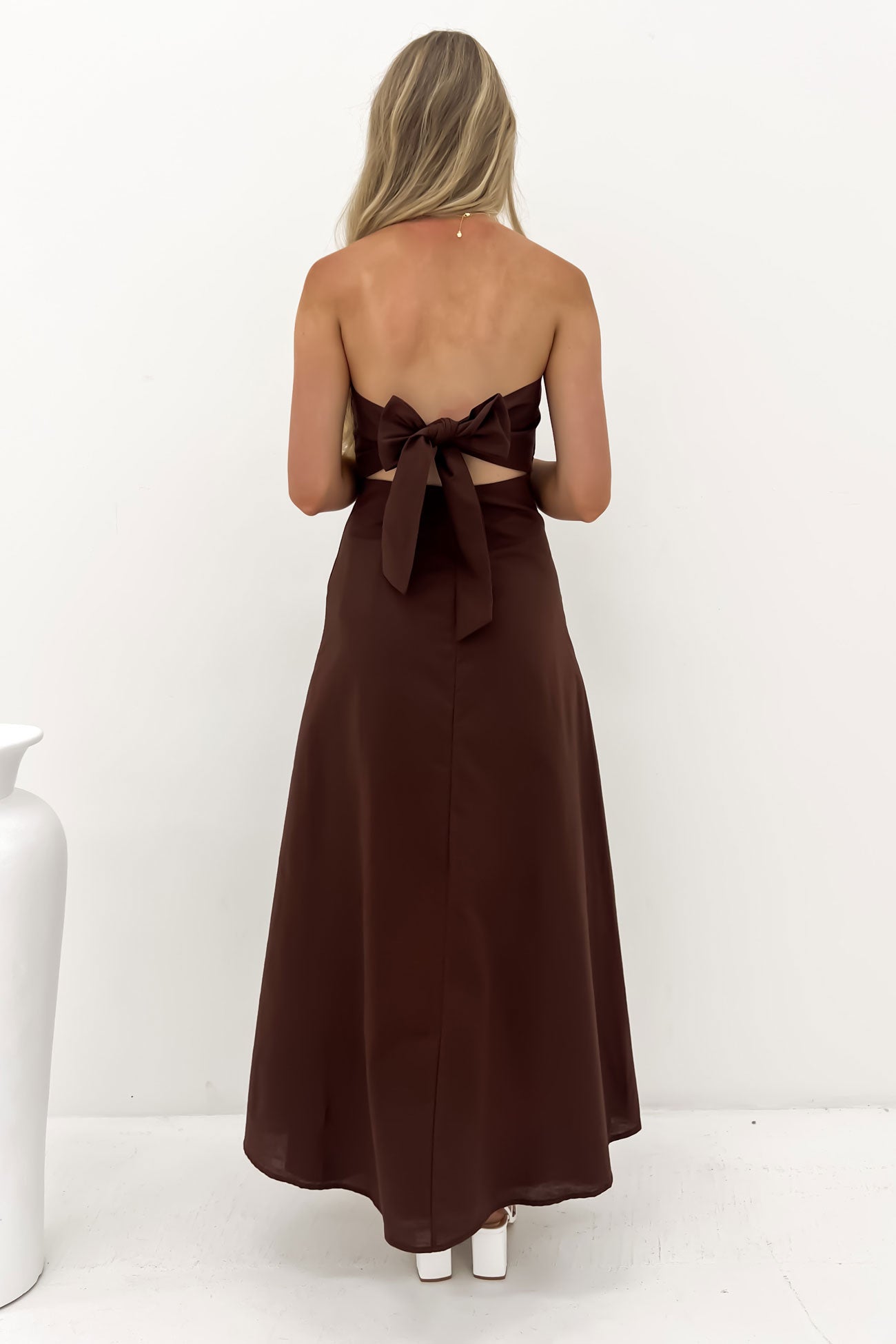 Kaida Maxi Dress Chocolate