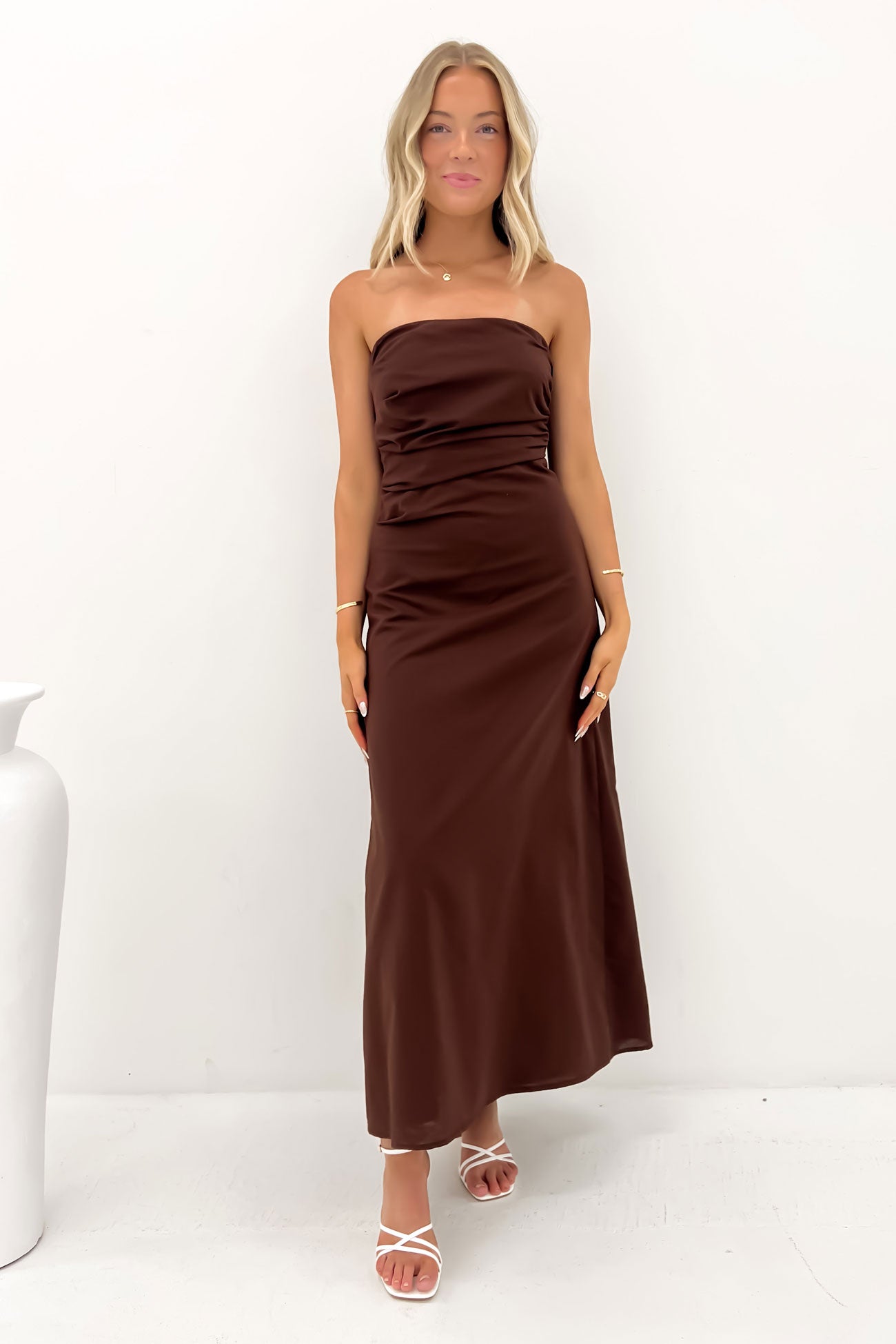 Kaida Maxi Dress Chocolate