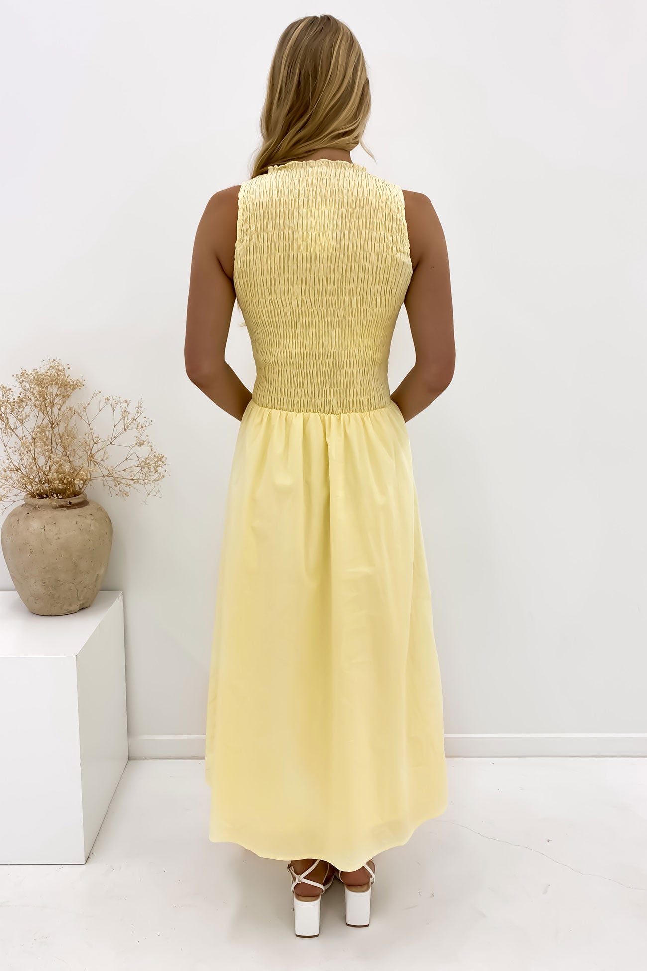 Karina Midi Dress Yellow