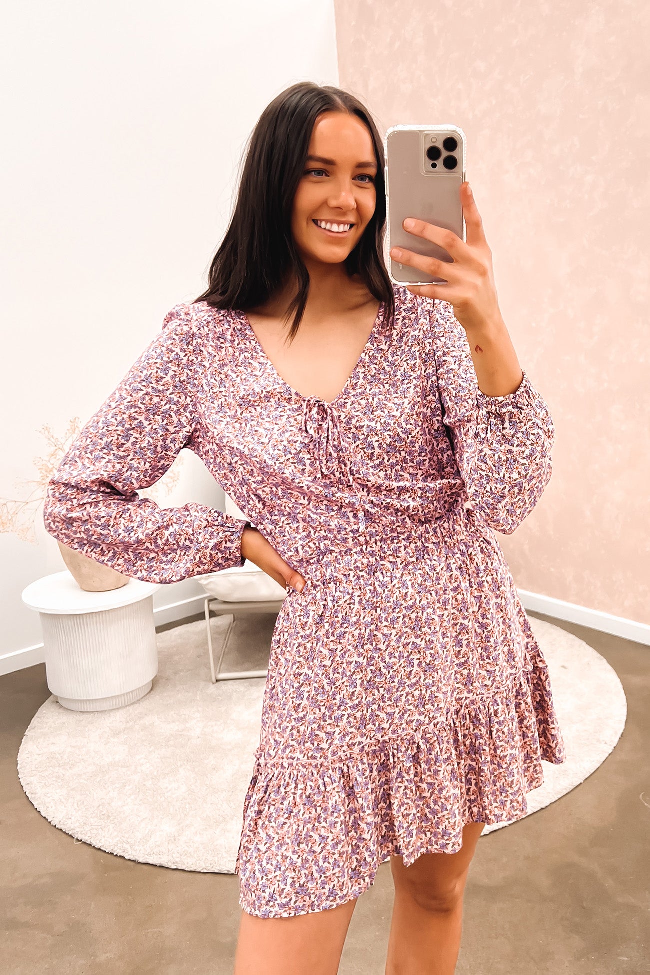 Kenzie Floral Mini Dress Print