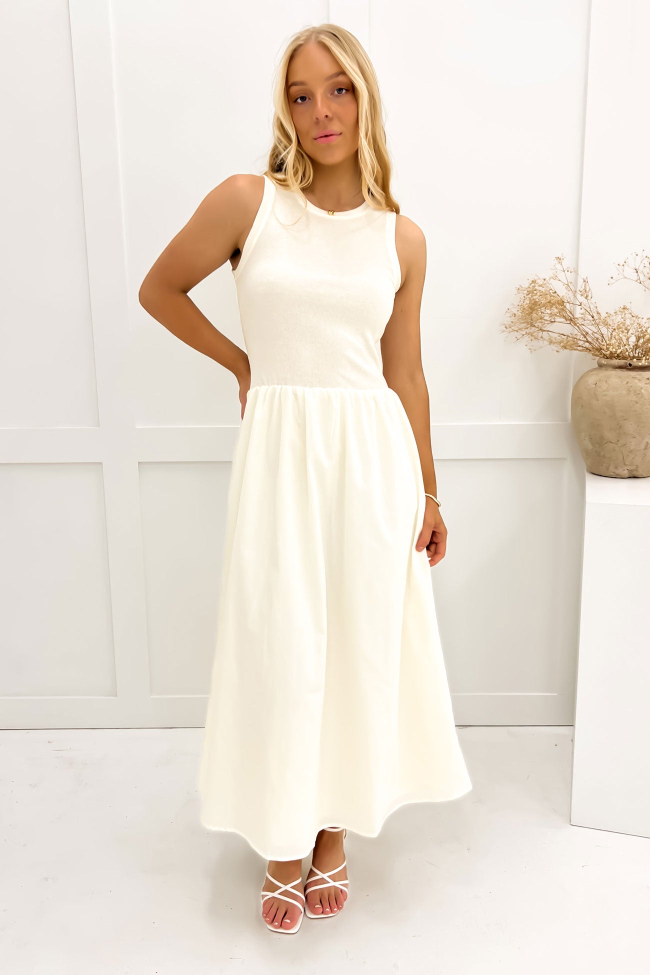 Kiho Maxi Dress Cream