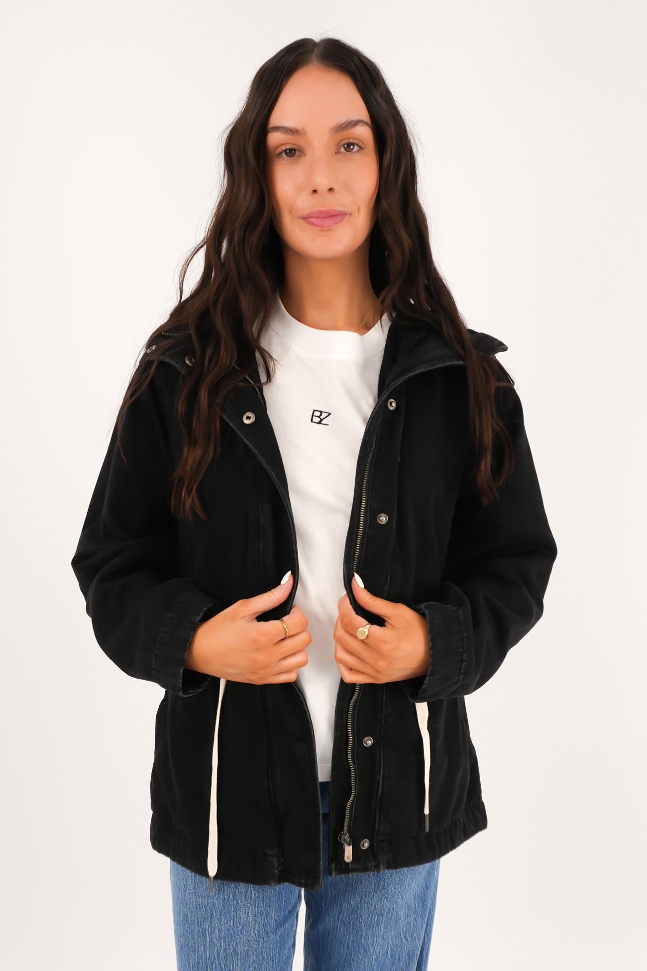 Kingston Anorak Washed Black