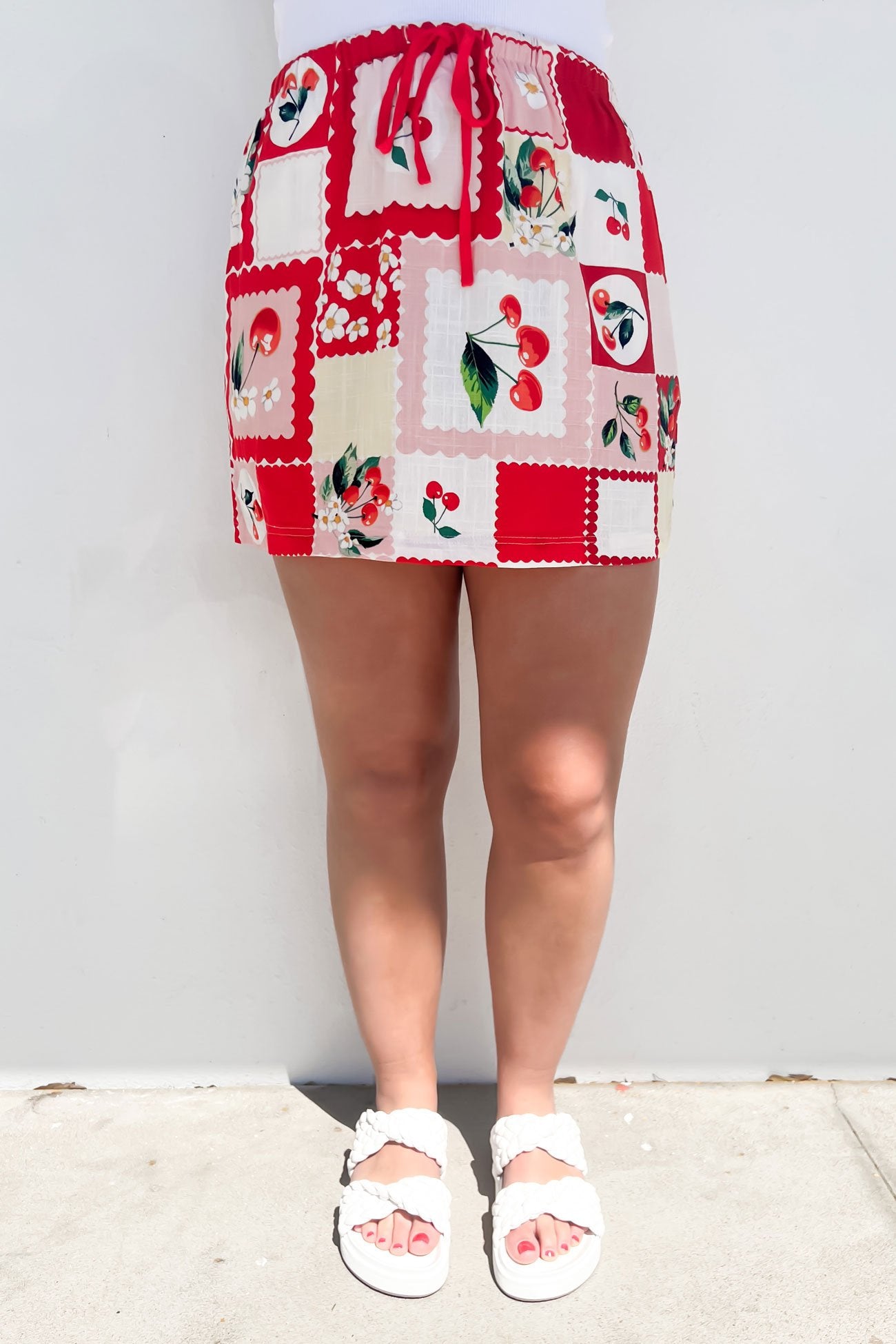 Kinley Mini Skirt Cherry