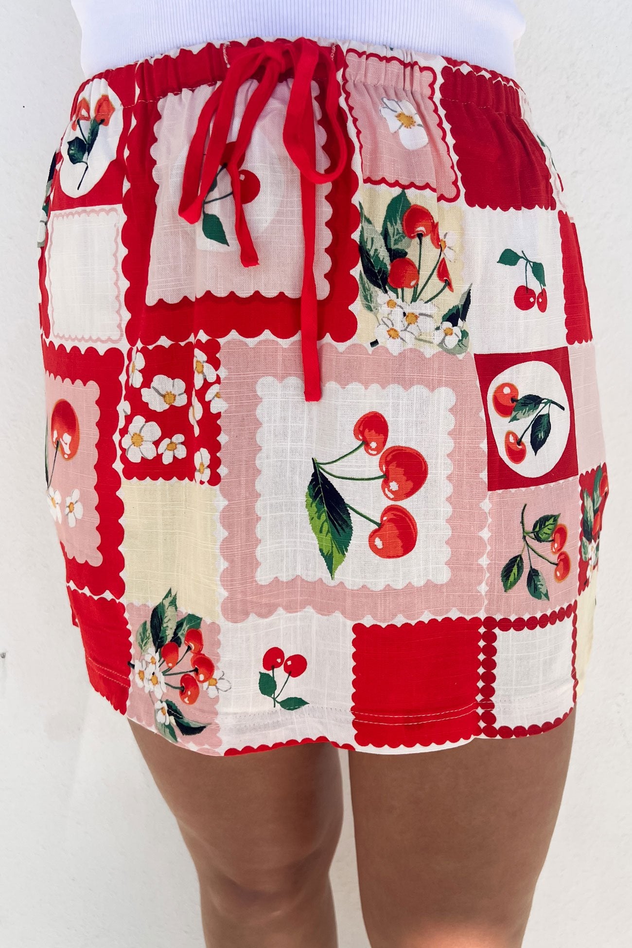 Kinley Mini Skirt Cherry