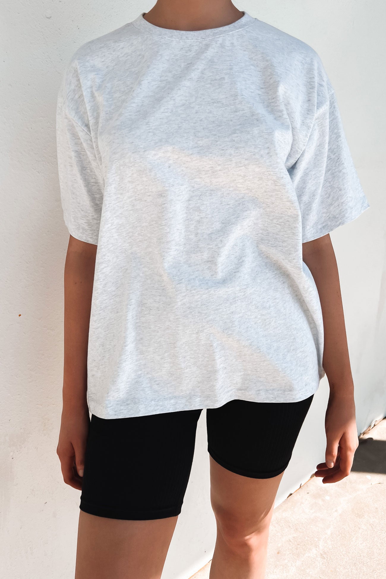 Koa Oversized Tee Snow Marle