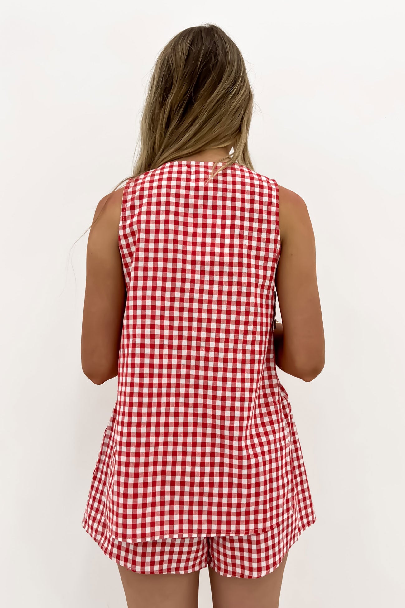 Kylae Set Red Gingham