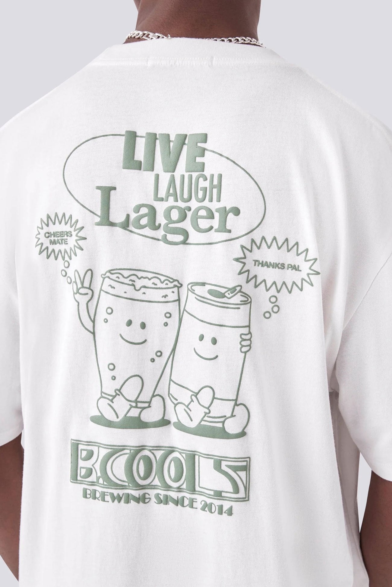 Lager Tee Vintage White