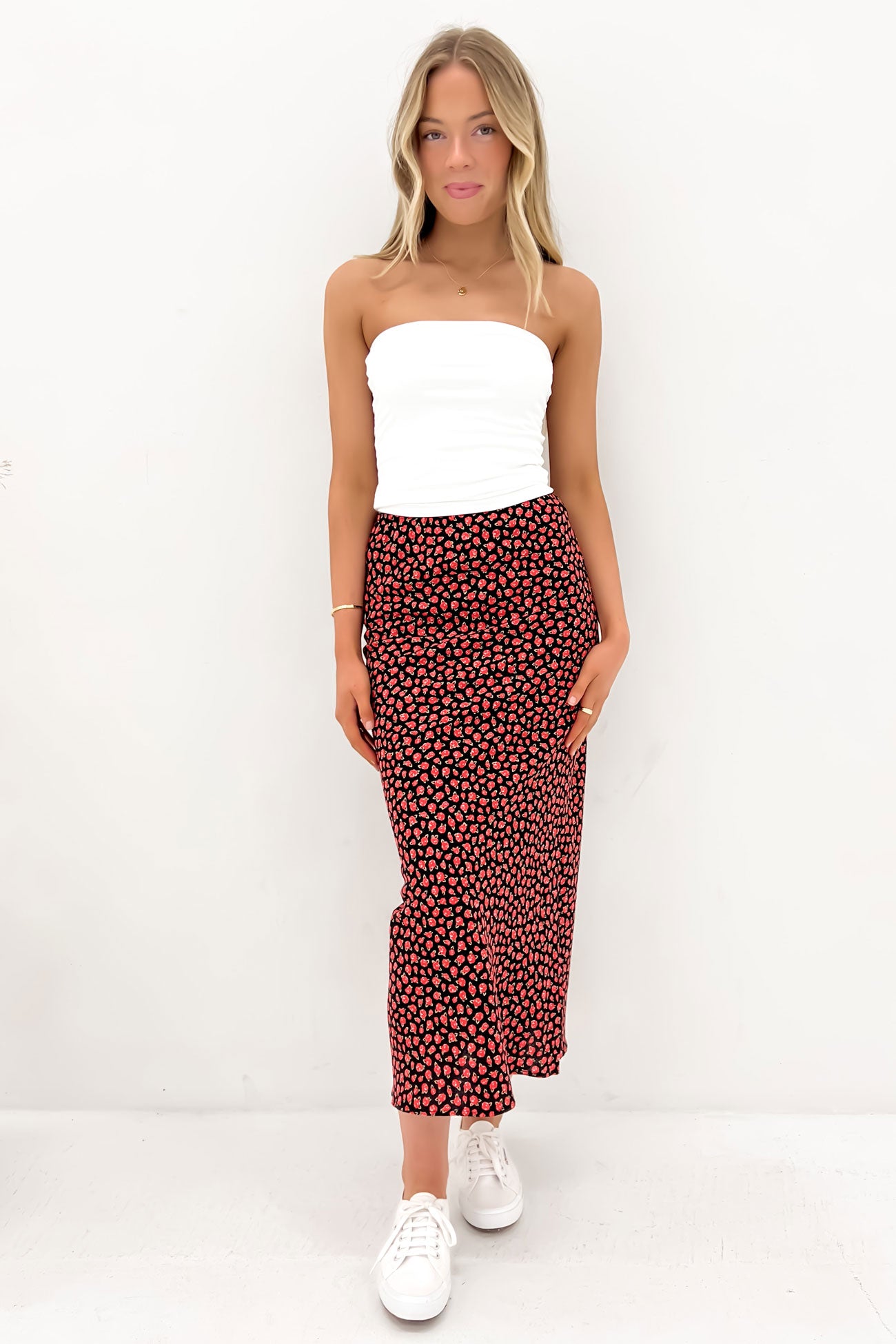 Lana Maxi Skirt Red