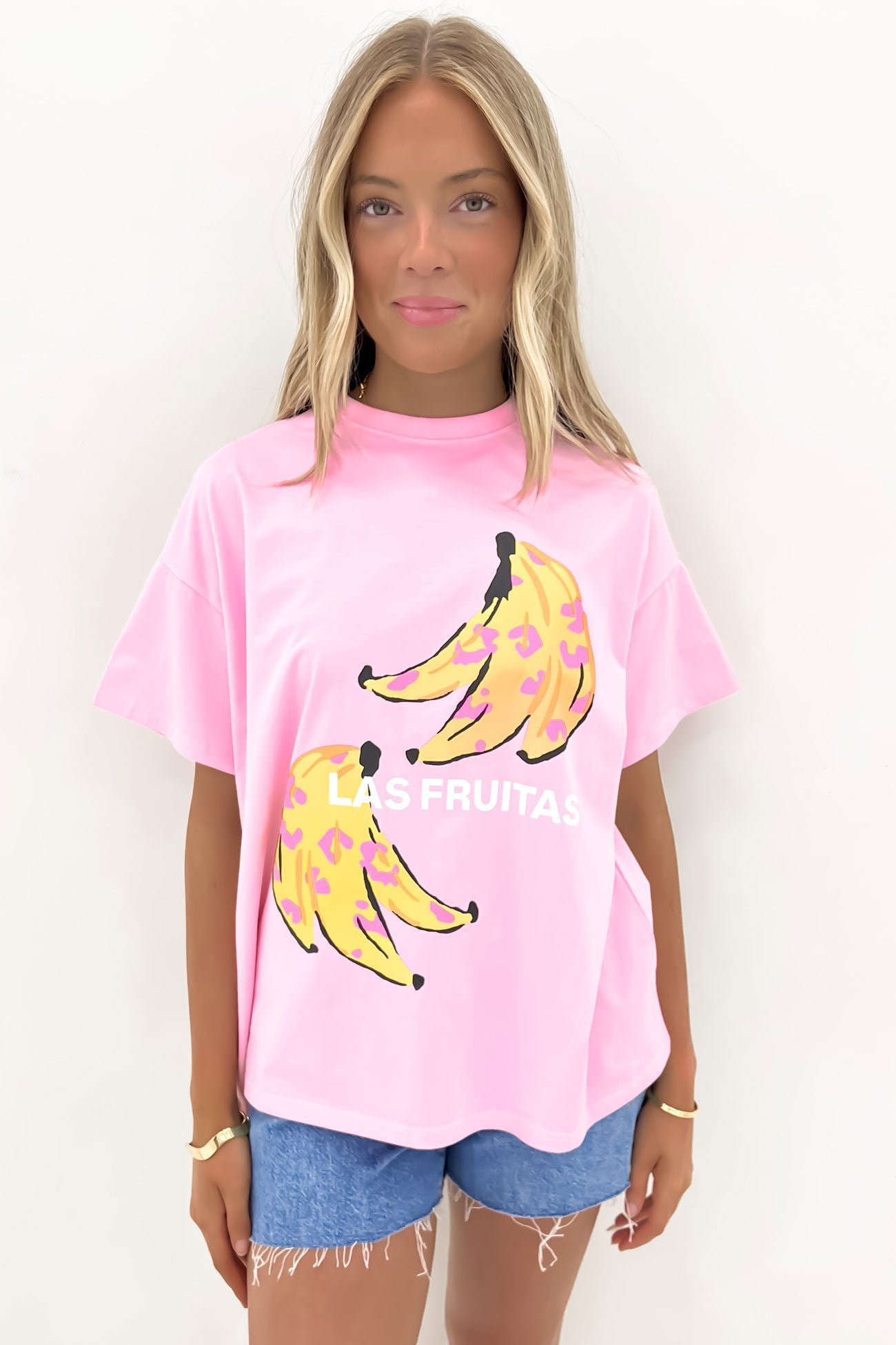 Las Fruitas Tee Pink