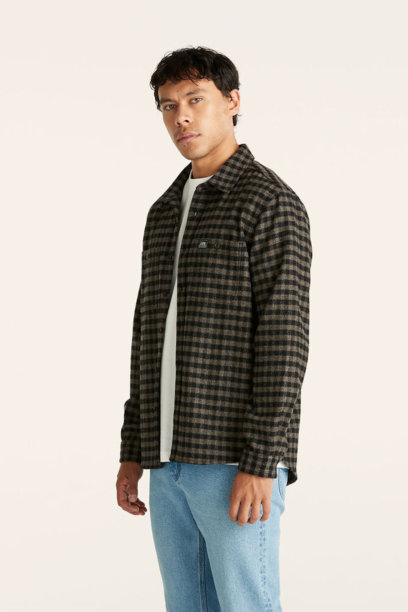 Lee Worker Shirt Brown Check