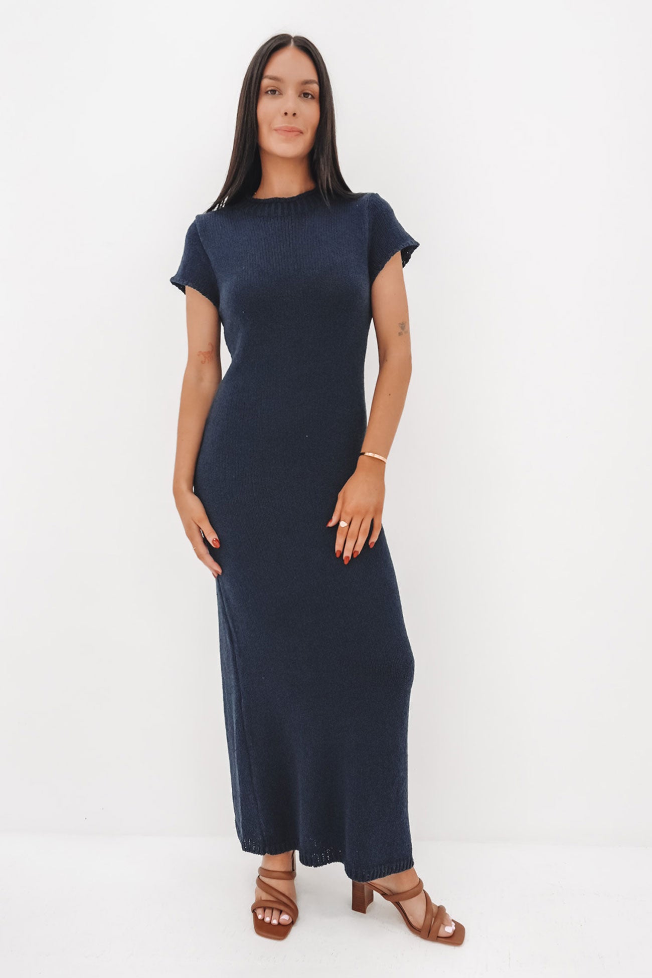 Leela Knit Maxi Dress Navy