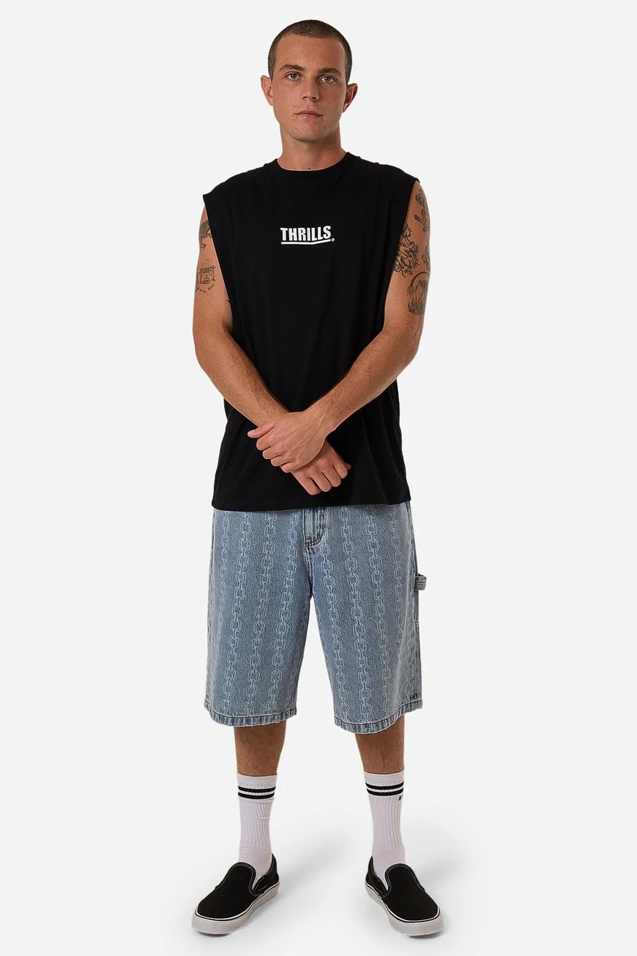 Logic Merch Fit Muscle Tee Black