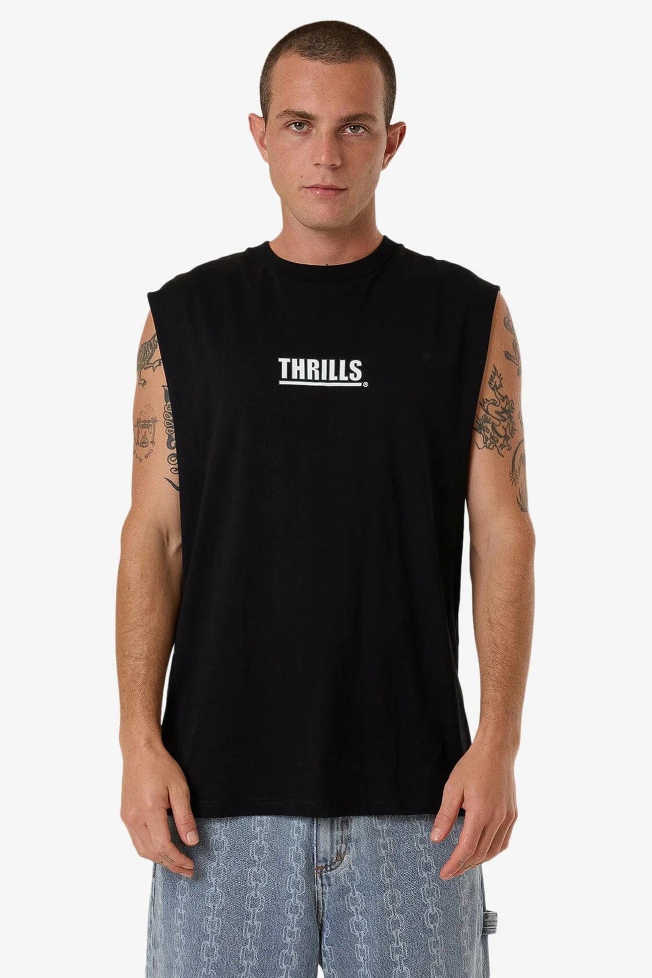 Logic Merch Fit Muscle Tee Black