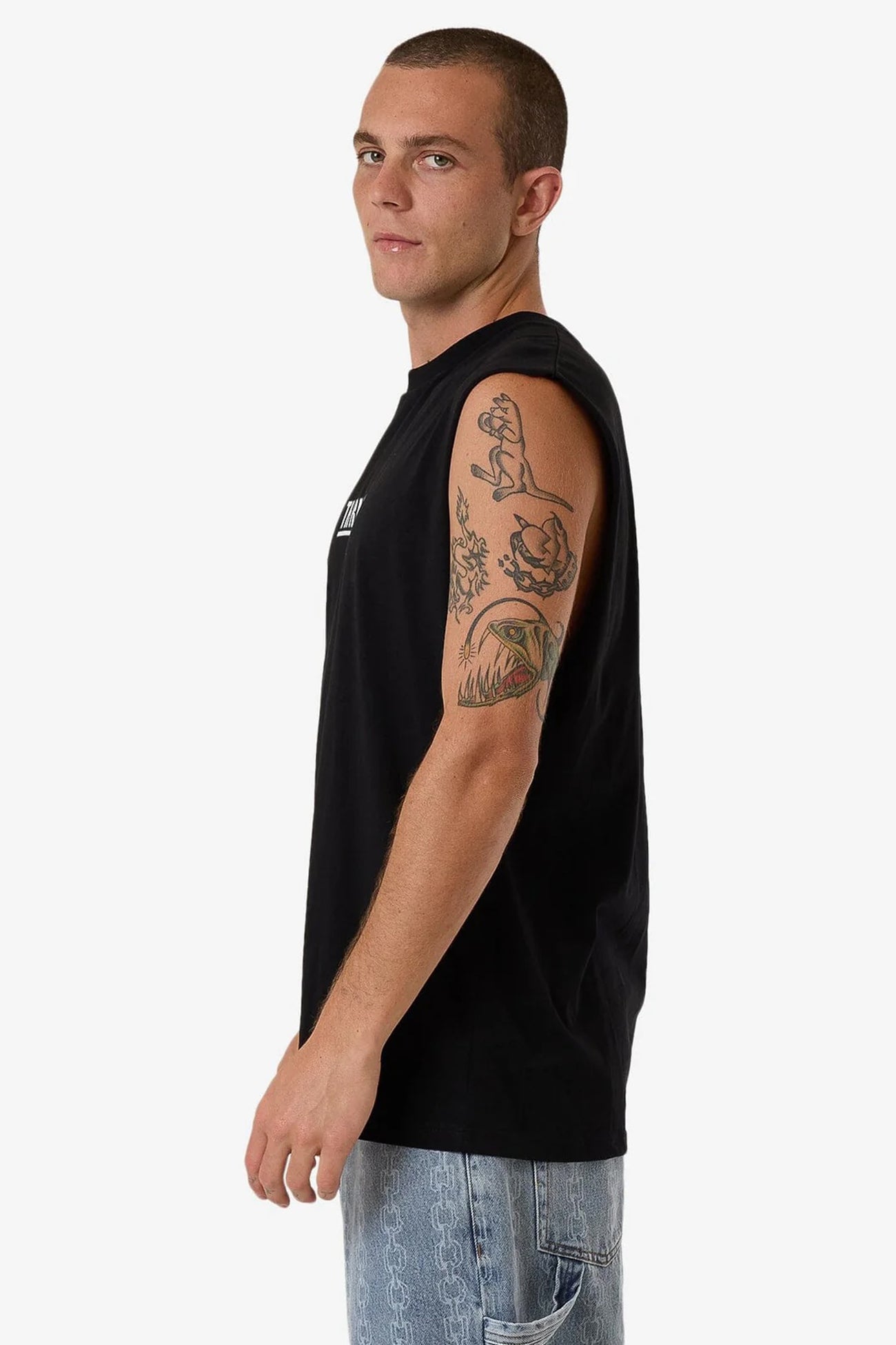 Logic Merch Fit Muscle Tee Black